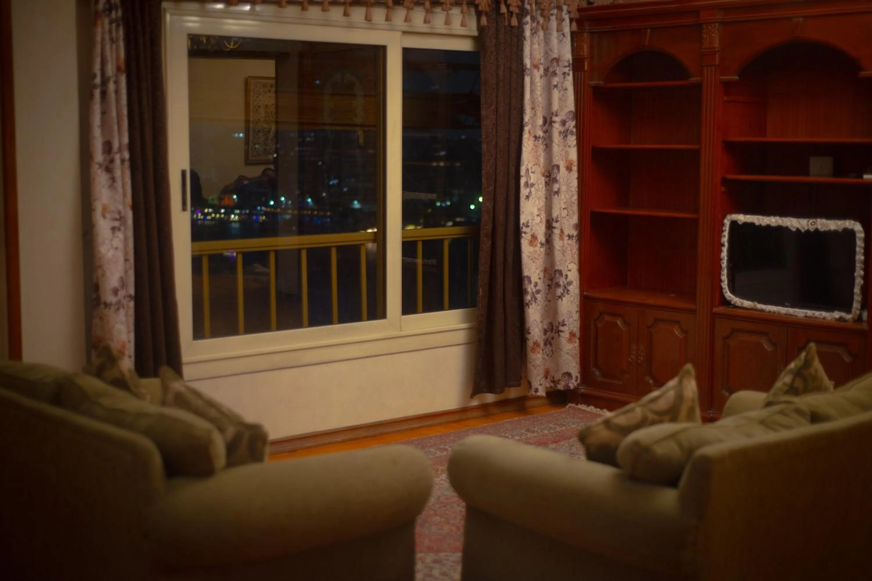 Seating area in Nile sky hotel and suites