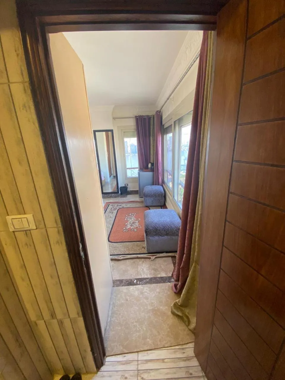 Seating area, Bed in Nile sky hotel and suites