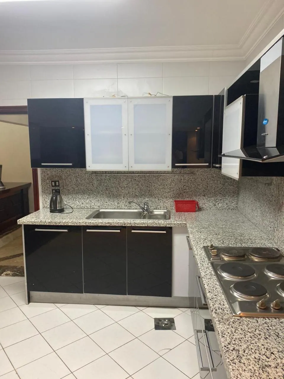 Kitchen or kitchenette in Nile sky hotel and suites