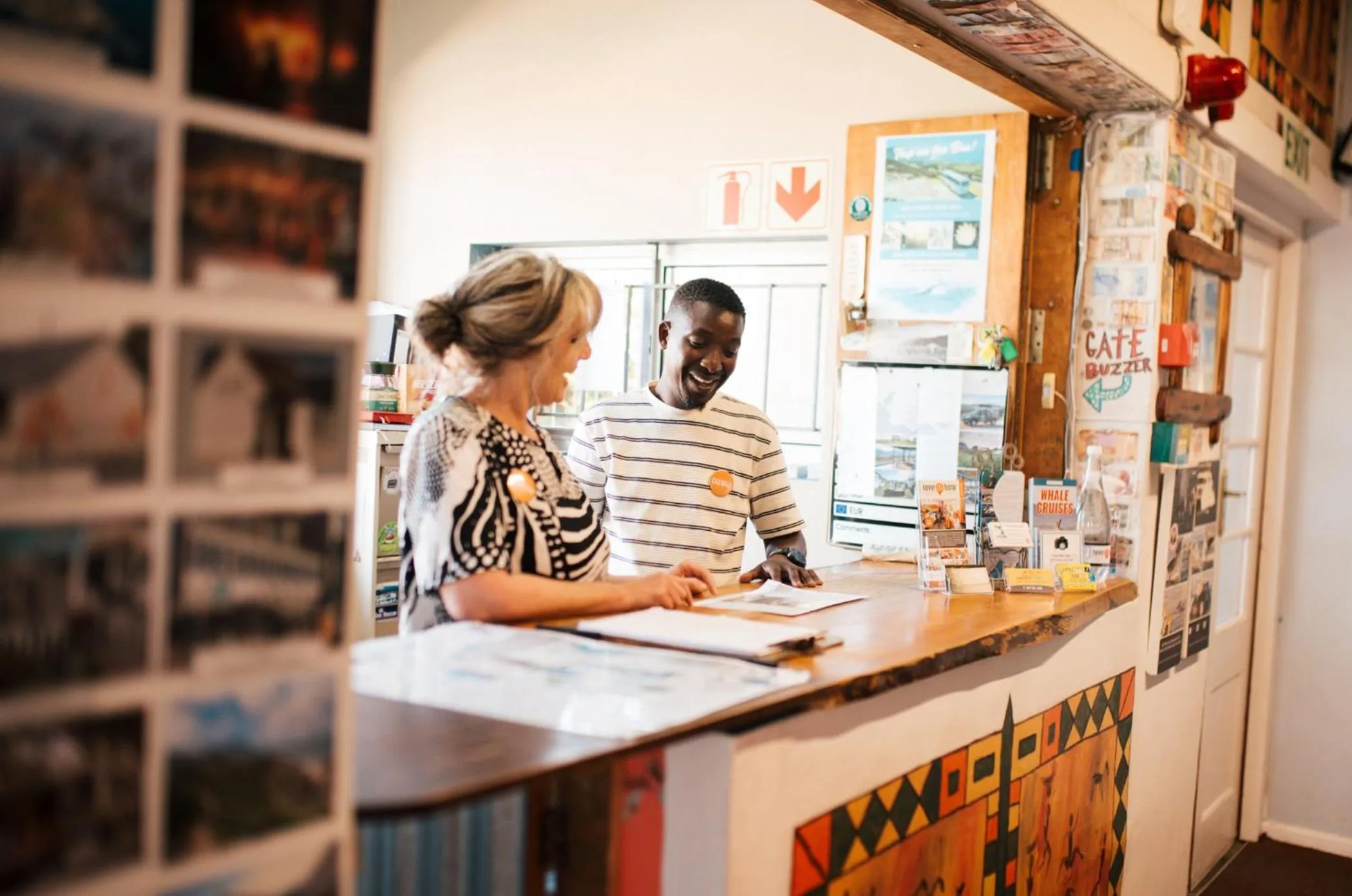 Lobby or reception in Hermanus Backpackers & Budget Accommodation