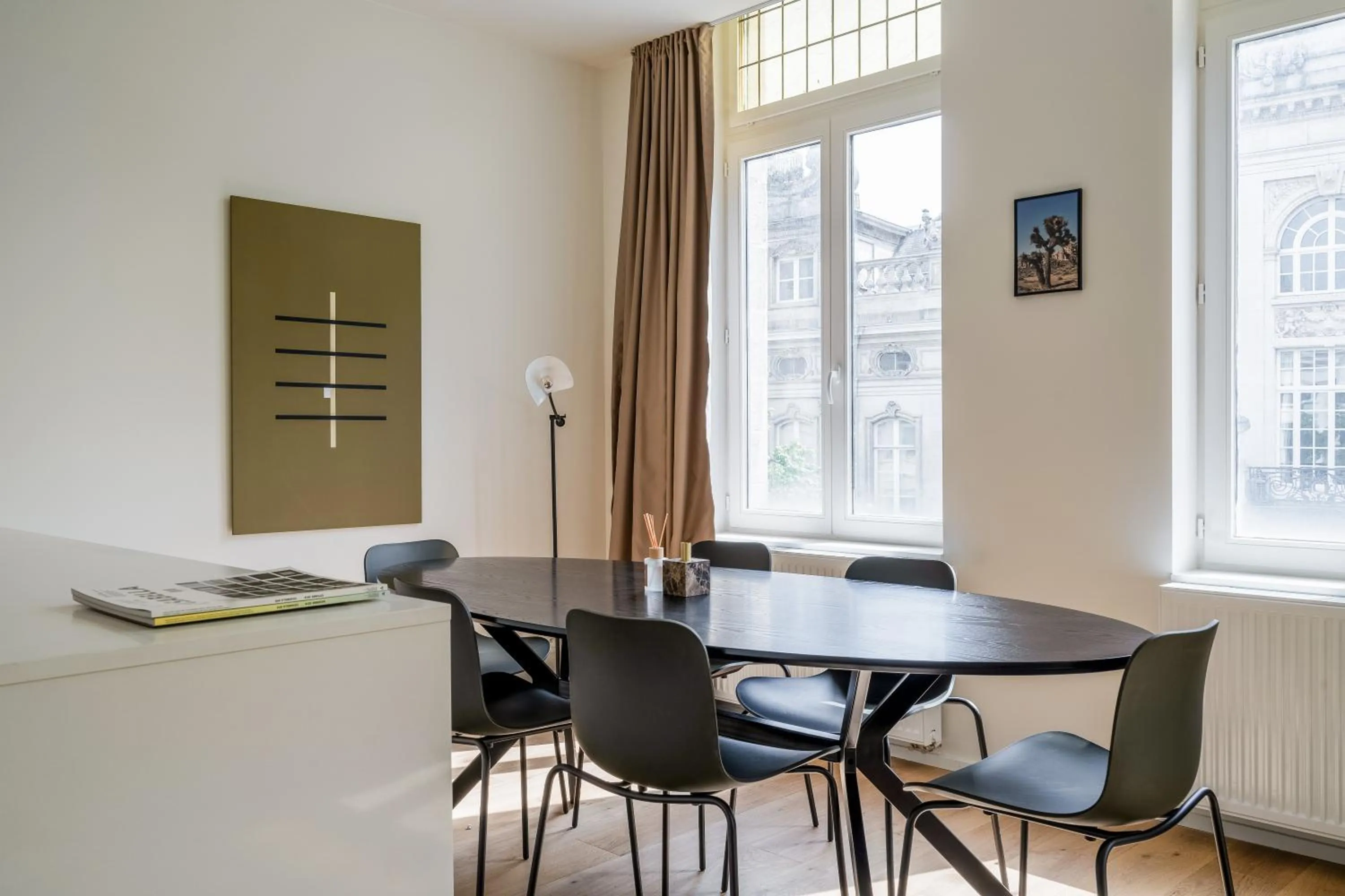 Seating area in Smartflats - Meir Antwerp