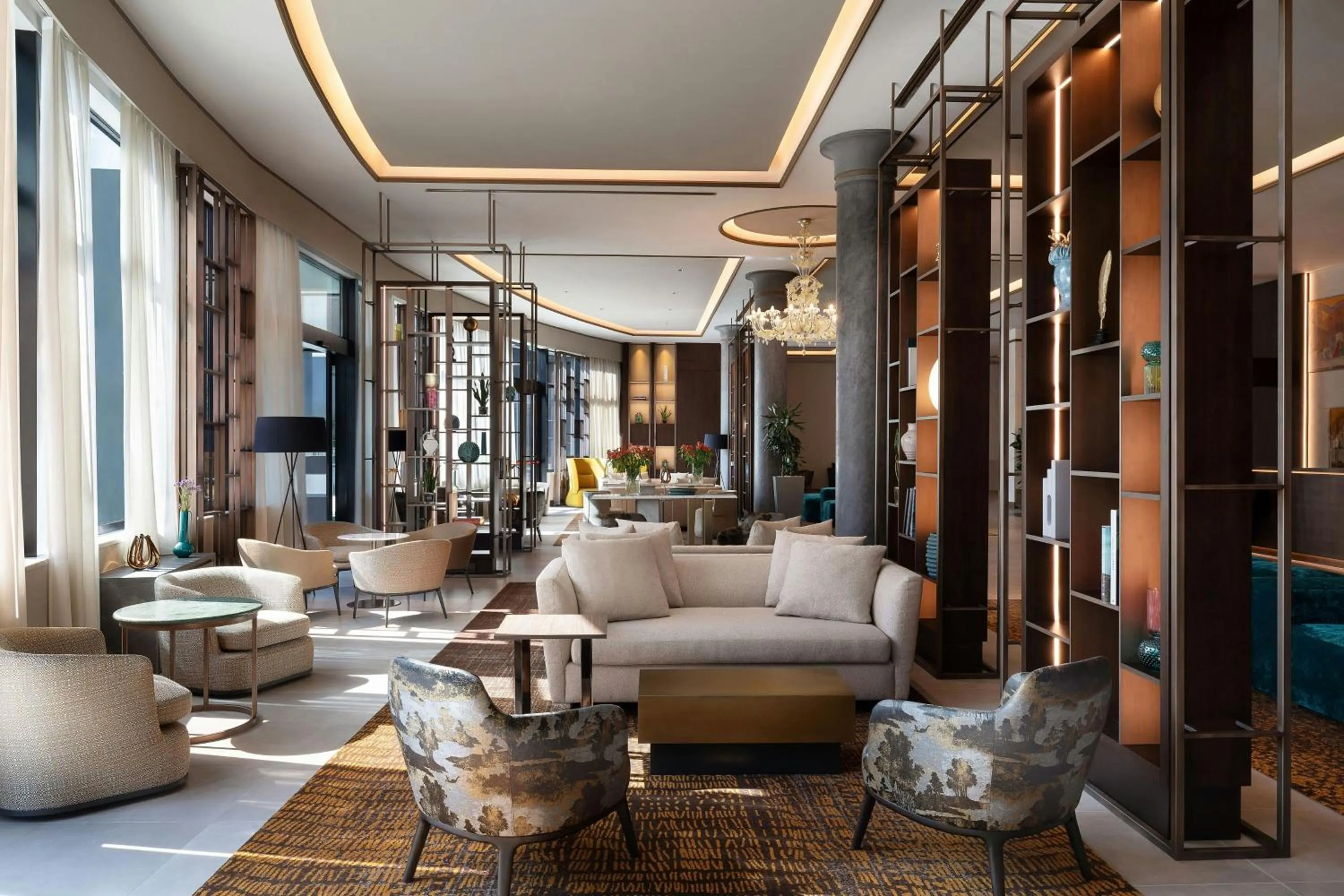 Lobby or reception in Milan Marriott Hotel