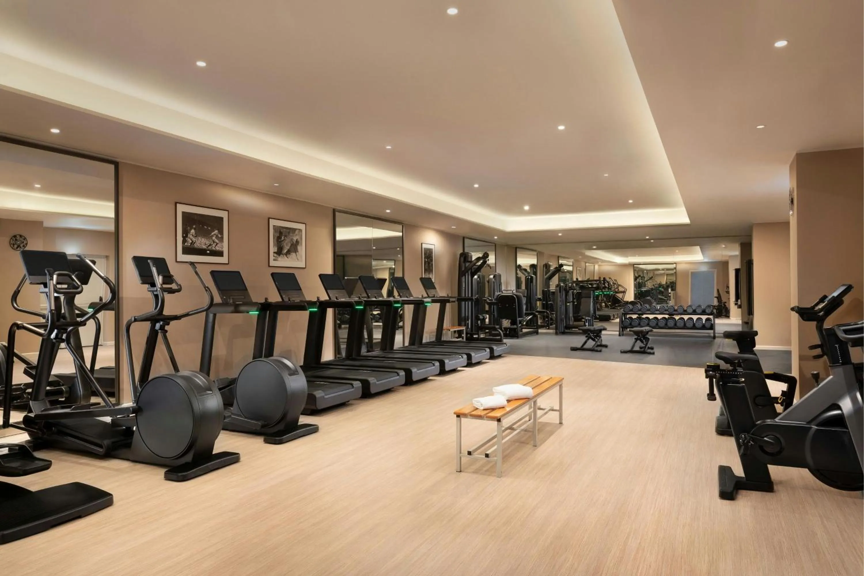 Fitness centre/facilities in Milan Marriott Hotel