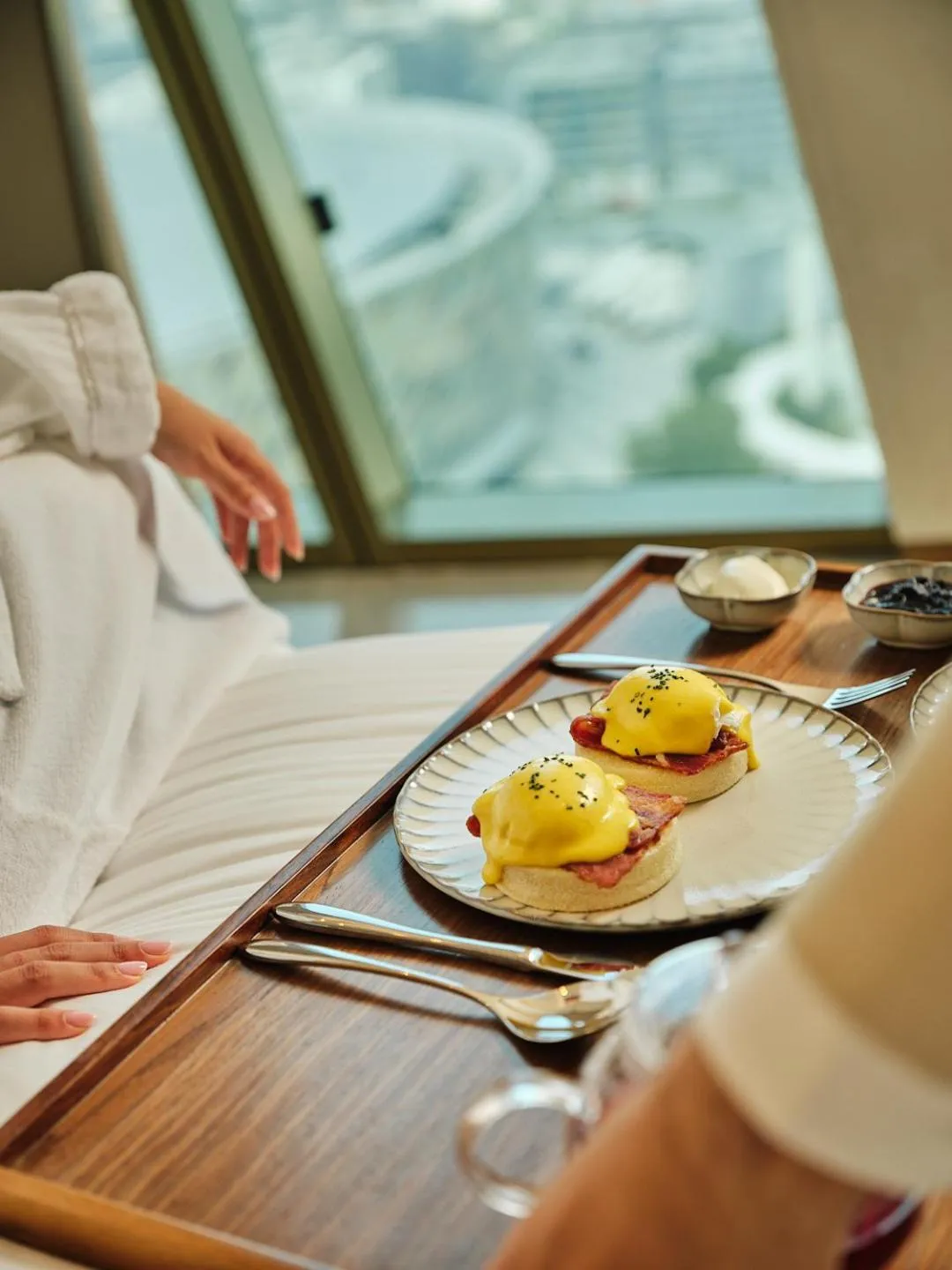 Breakfast in Mandarin Oriental Downtown, Dubai