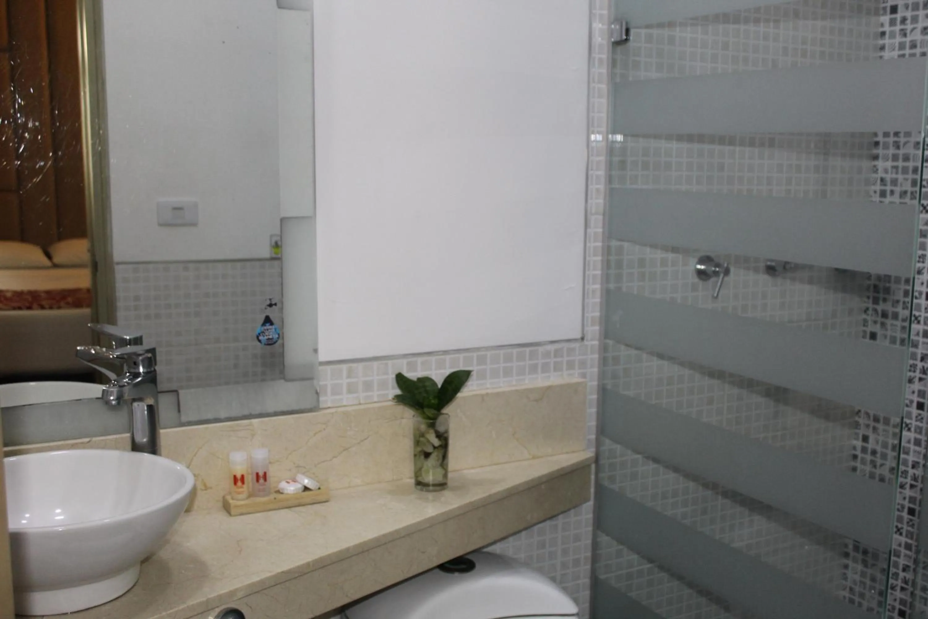 Shower in Hotel Merlott Lleras