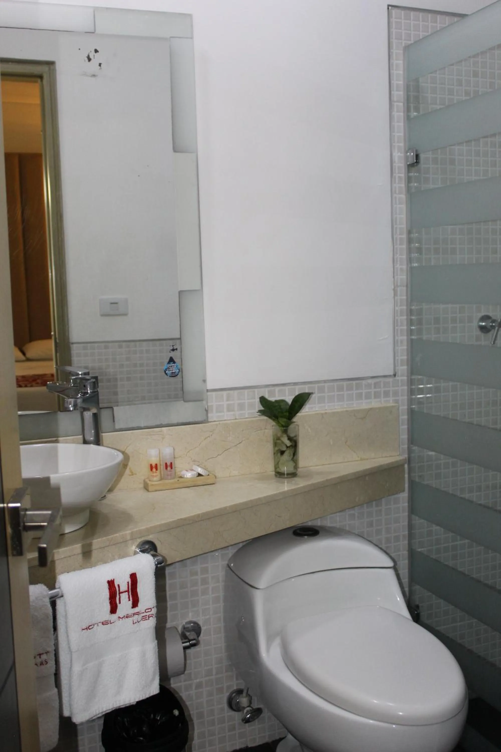 Shower in Hotel Merlott Lleras