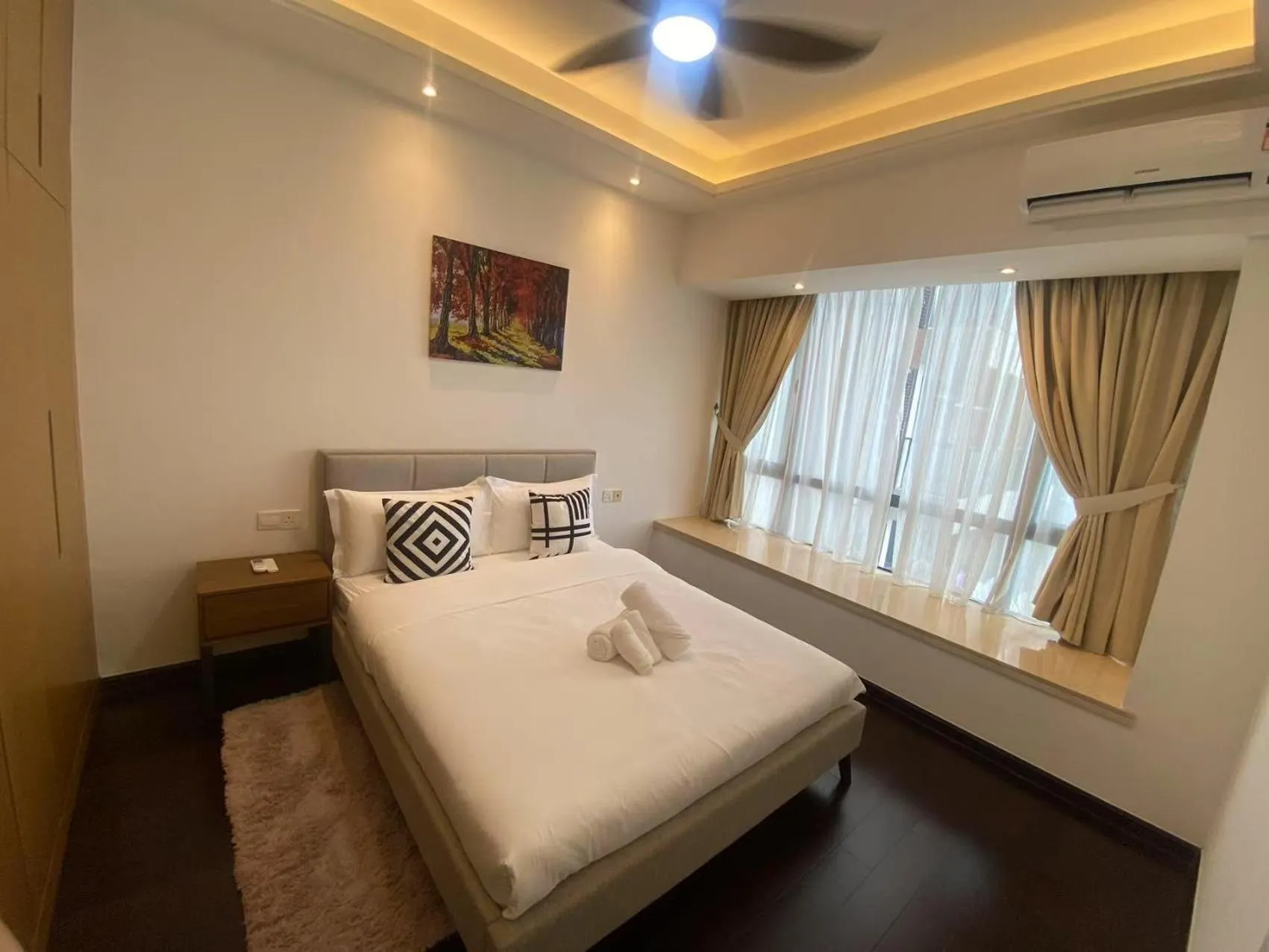 Bed in R&F Princess Cove Cozy&Boutique Homestay By Wan Li Property Management