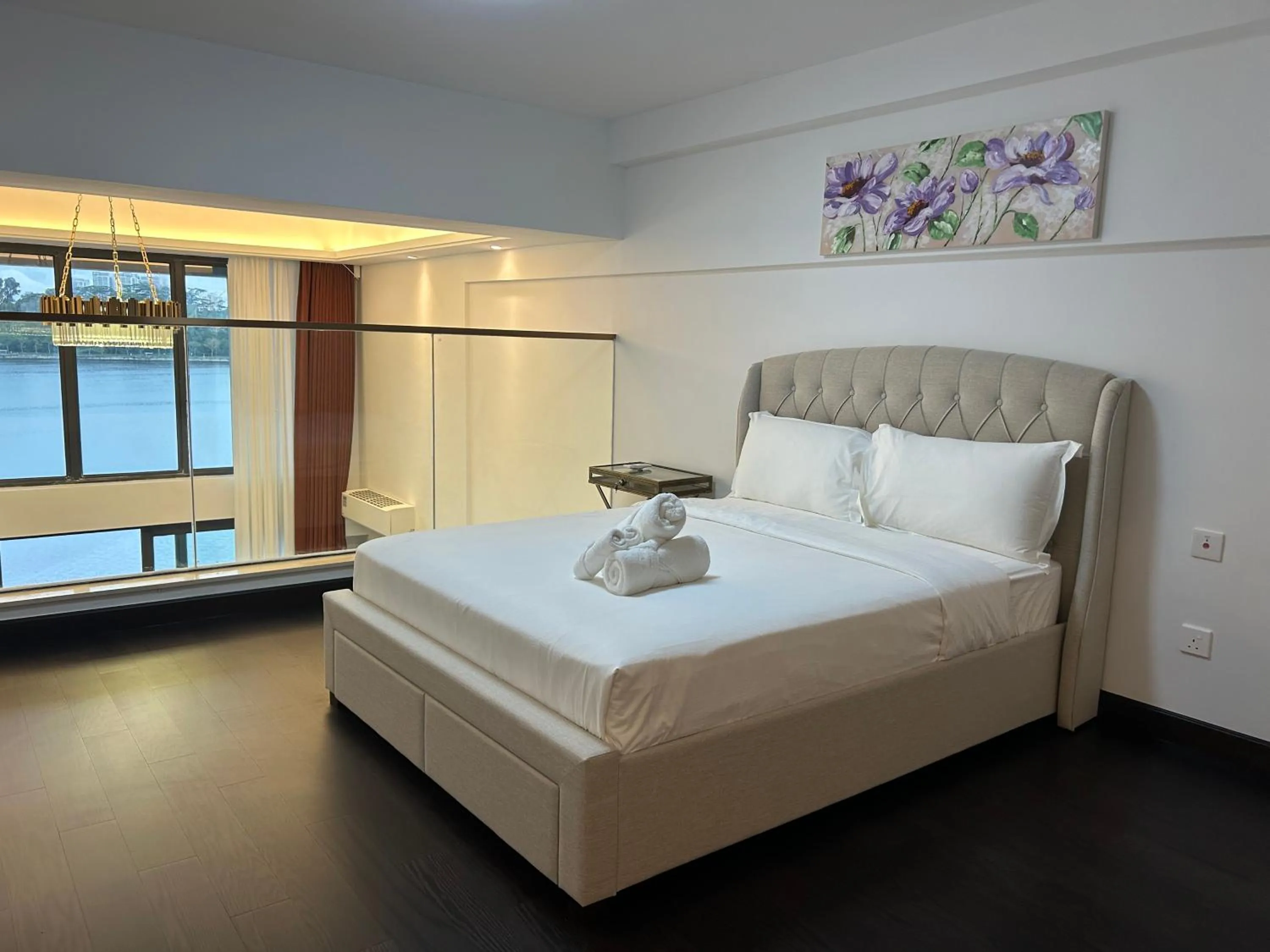 Bed in R&F Princess Cove Cozy&Boutique Homestay By Wan Li Property Management