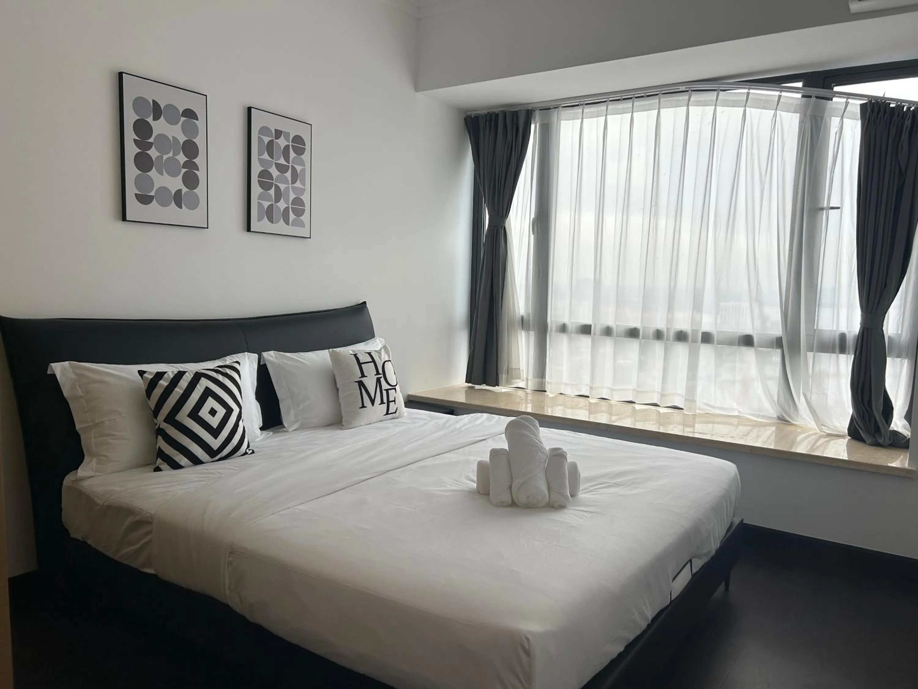 Bed in R&F Princess Cove Cozy&Boutique Homestay By Wan Li Property Management