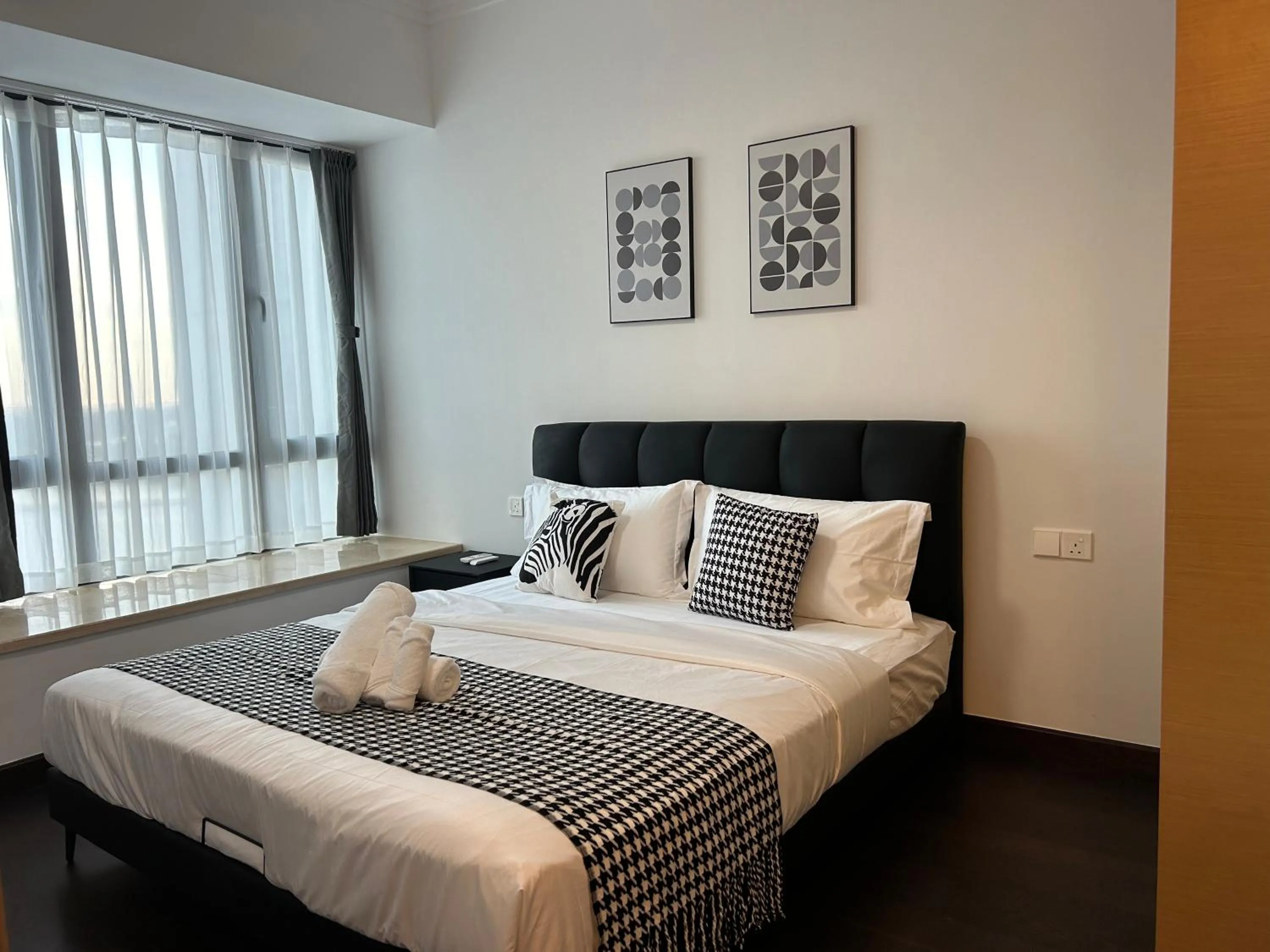 Bed in R&F Princess Cove Cozy&Boutique Homestay By Wan Li Property Management