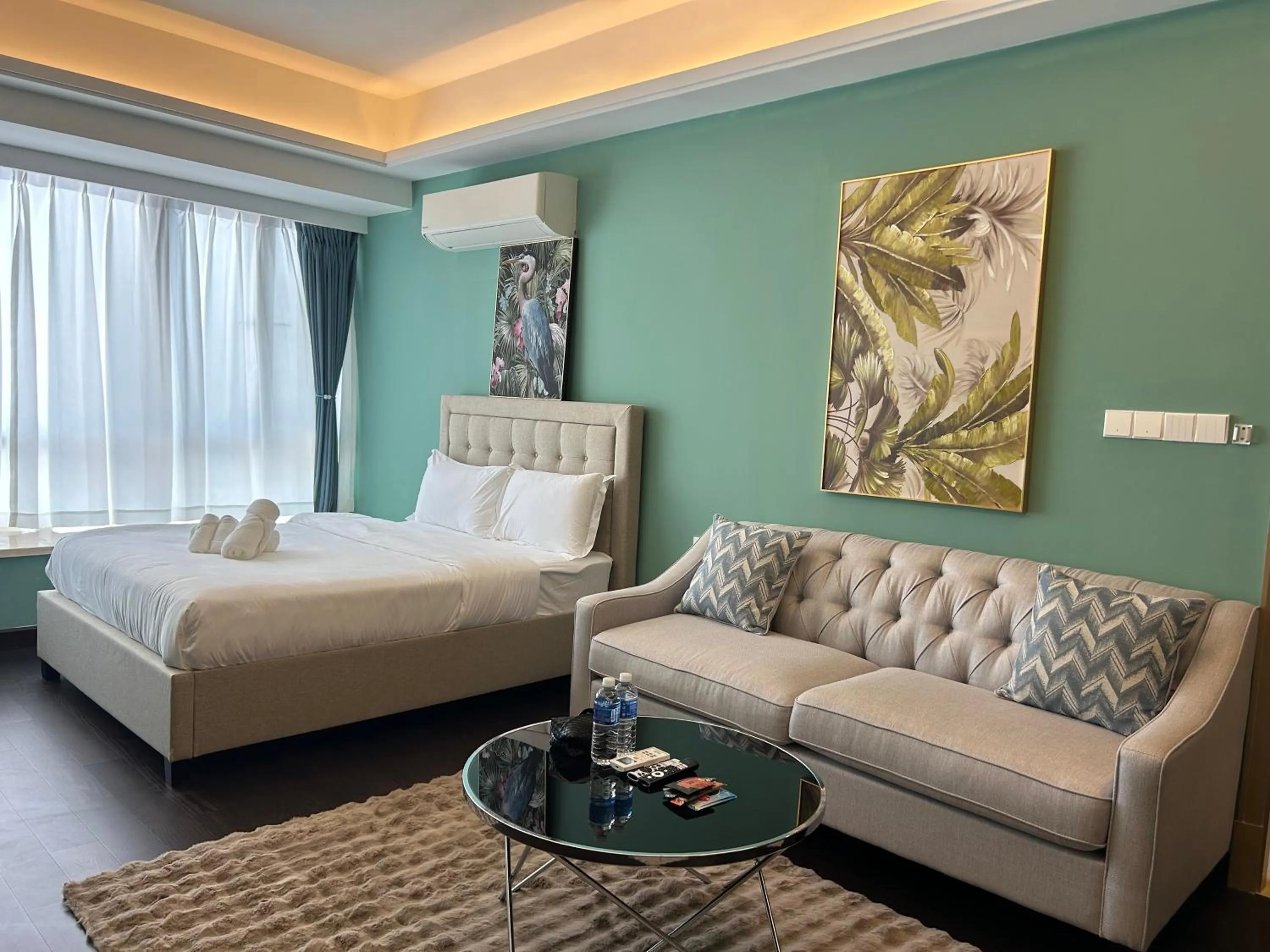 Bed in R&F Princess Cove Cozy&Boutique Homestay By Wan Li Property Management