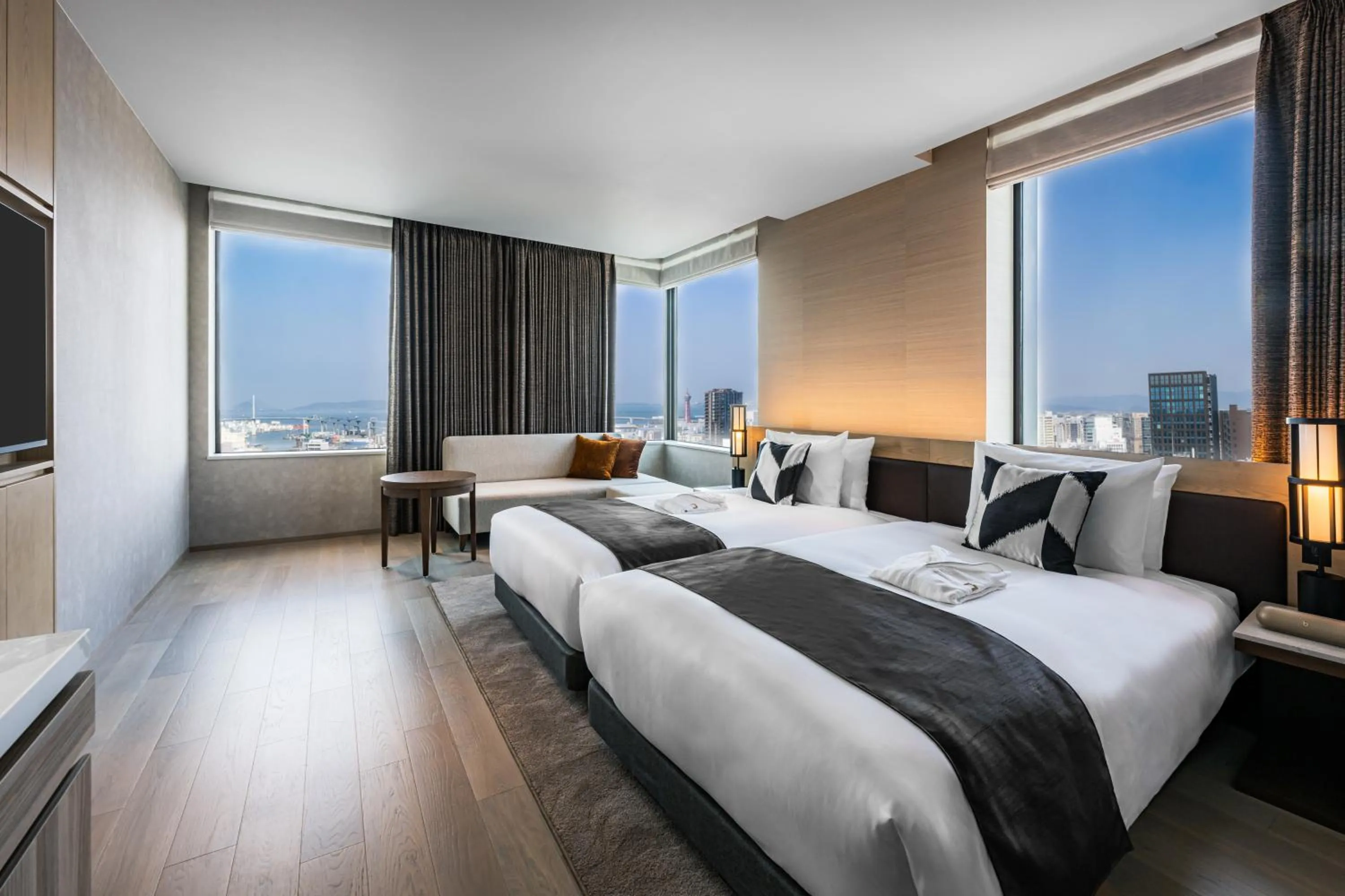 Bed in The Gate Hotel Fukuoka by Hulic