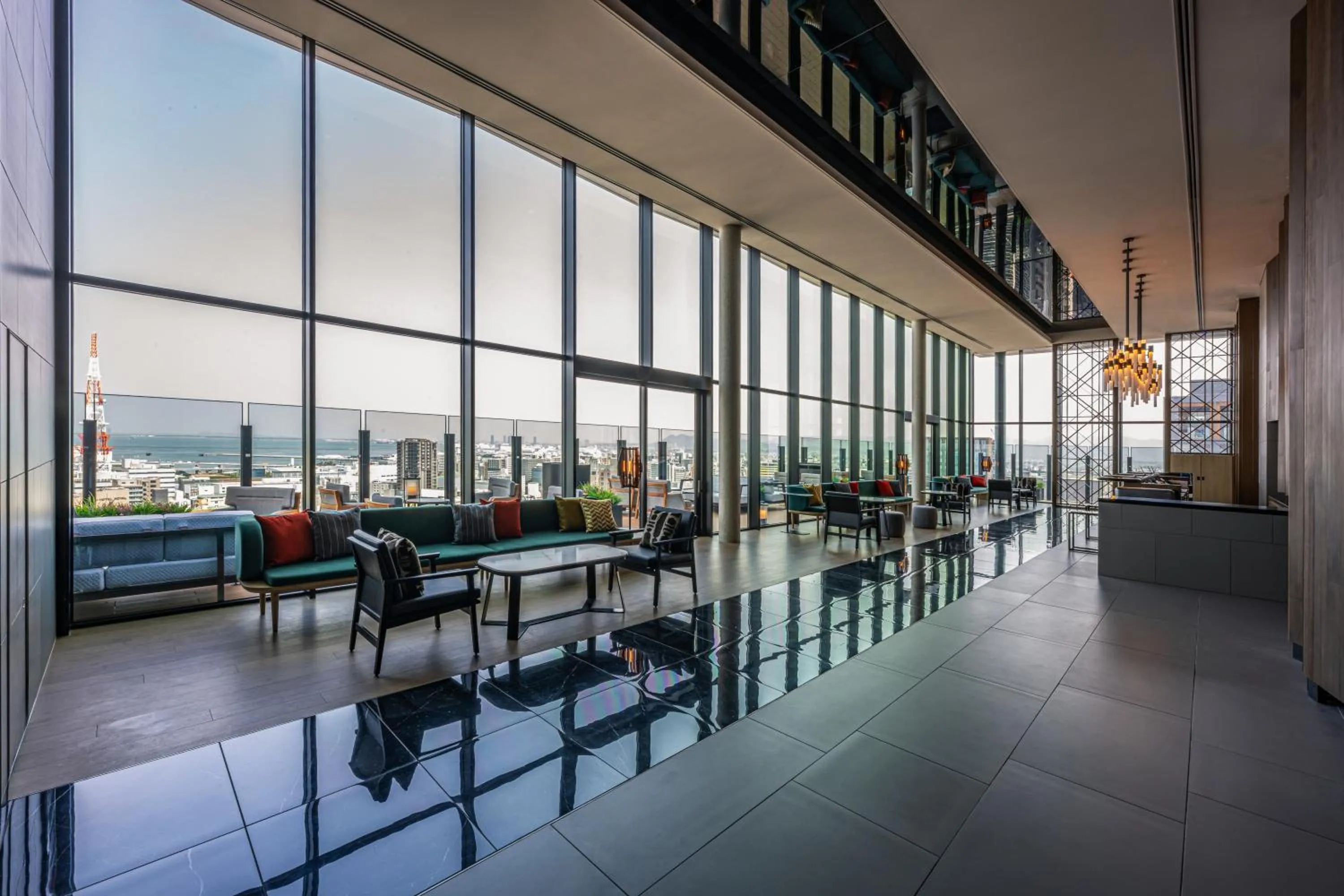 Lobby or reception in The Gate Hotel Fukuoka by Hulic