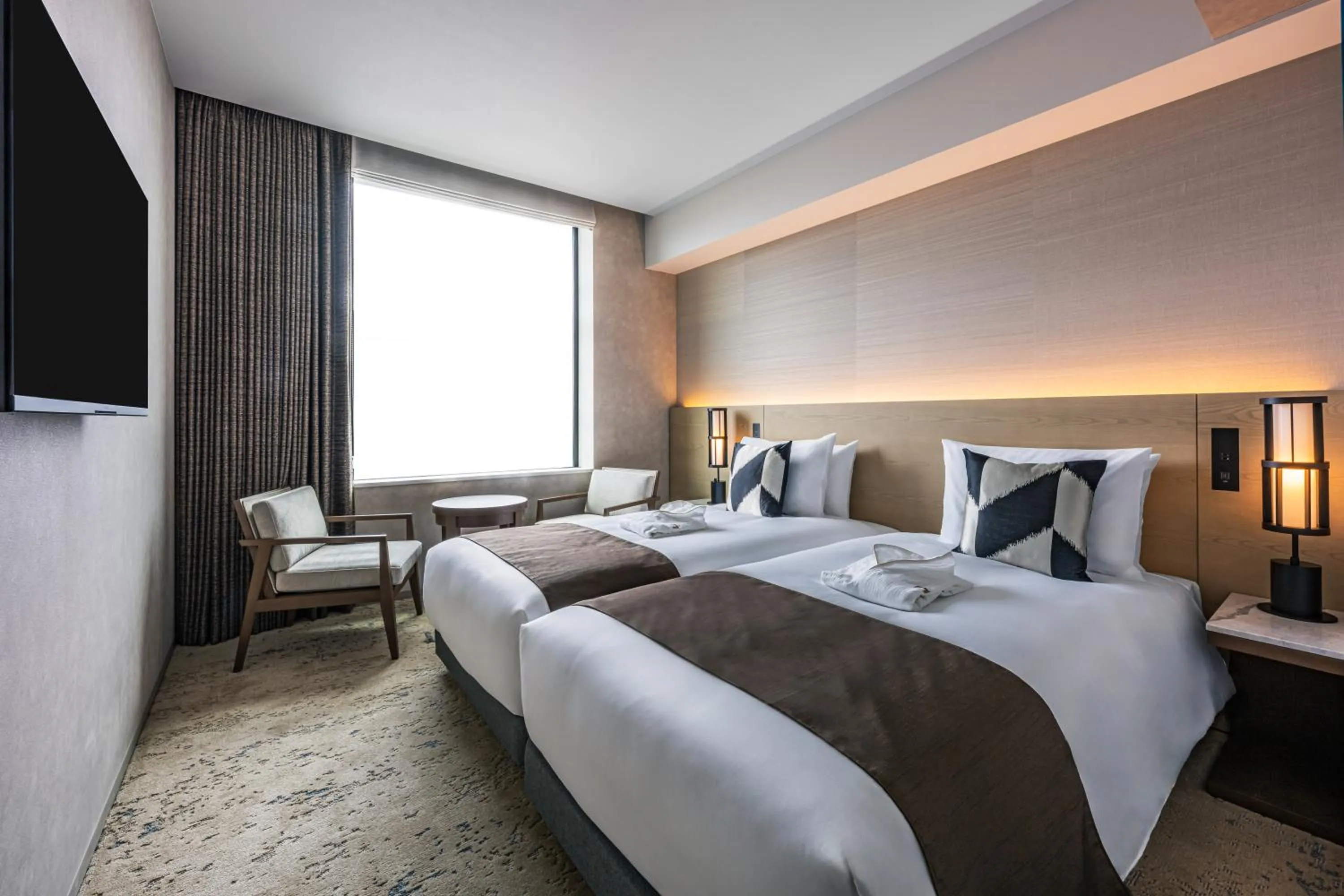 Bed in The Gate Hotel Fukuoka by Hulic