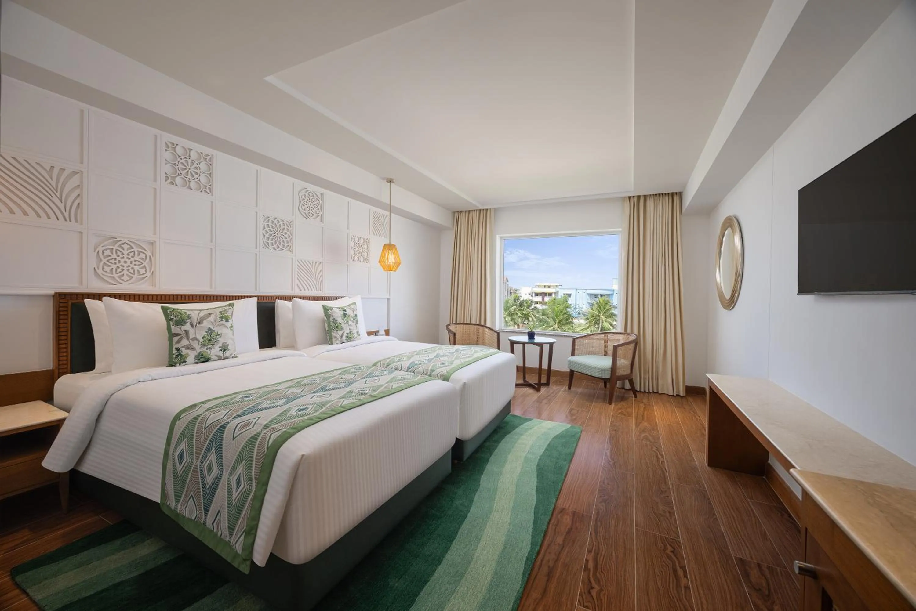 Bedroom, Bed in Fortune Beachfront, Puri - Member ITC Hotels' Group