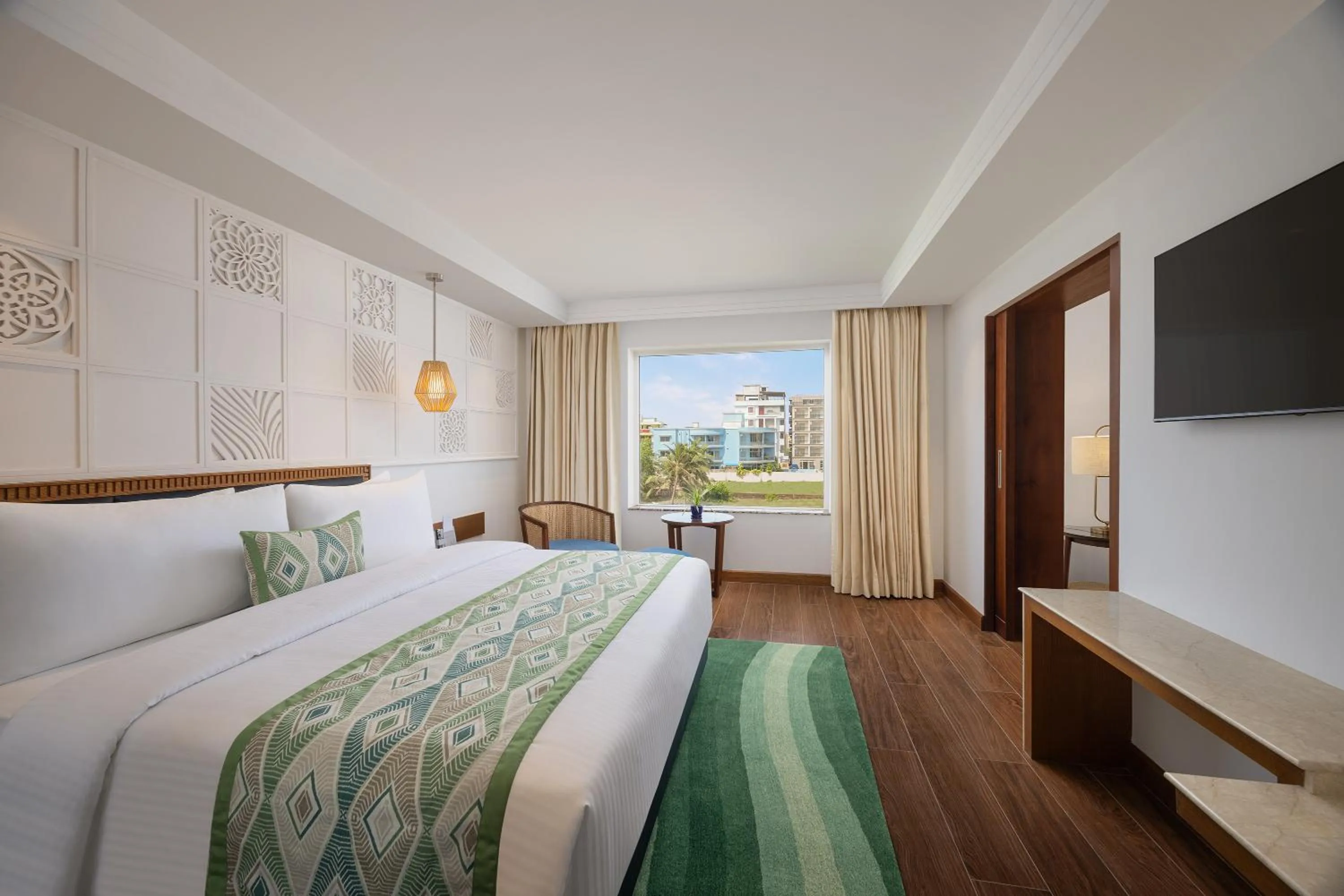 Bedroom, Bed in Fortune Beachfront, Puri - Member ITC Hotels' Group