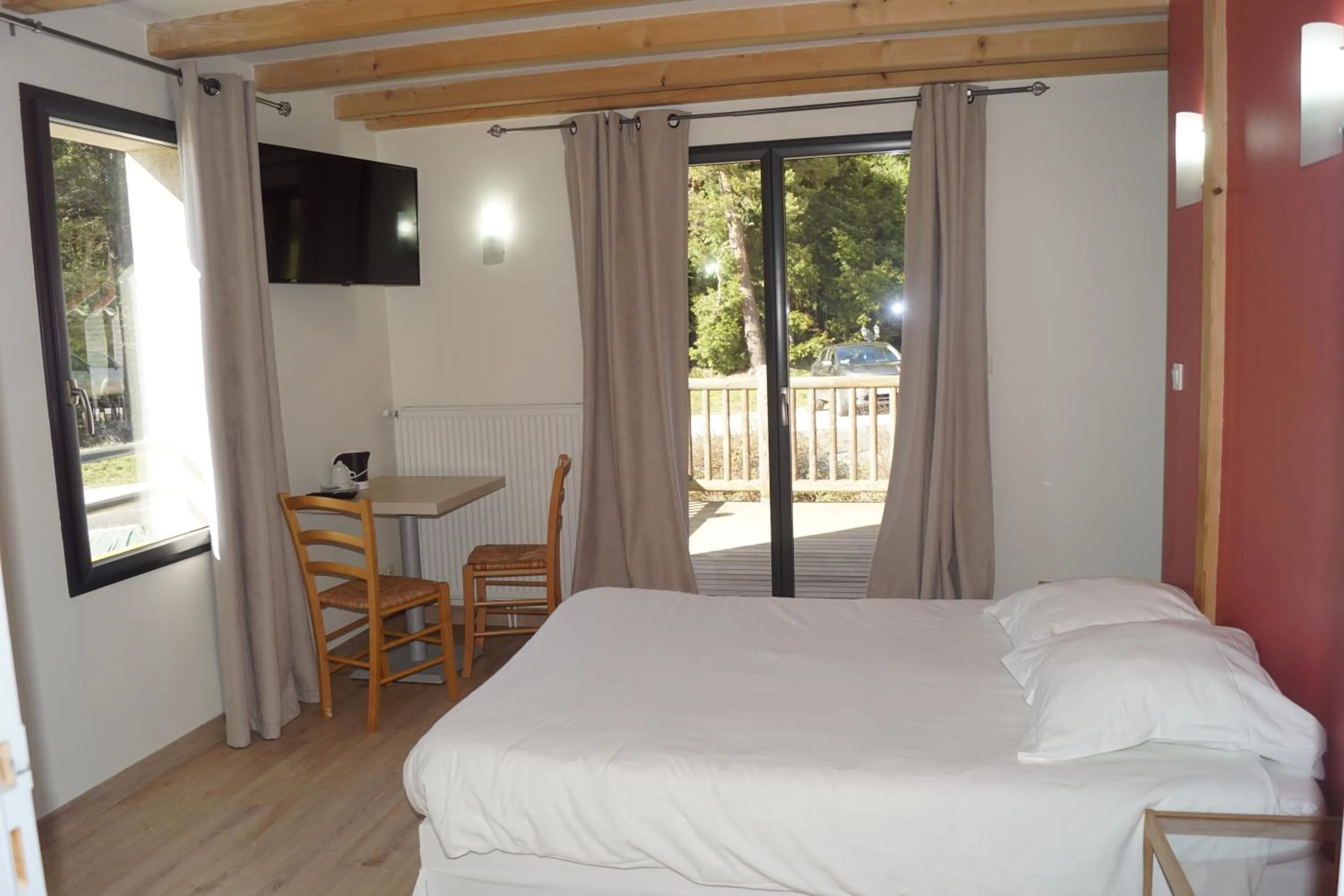 Bed in Auberge des Myrtilles