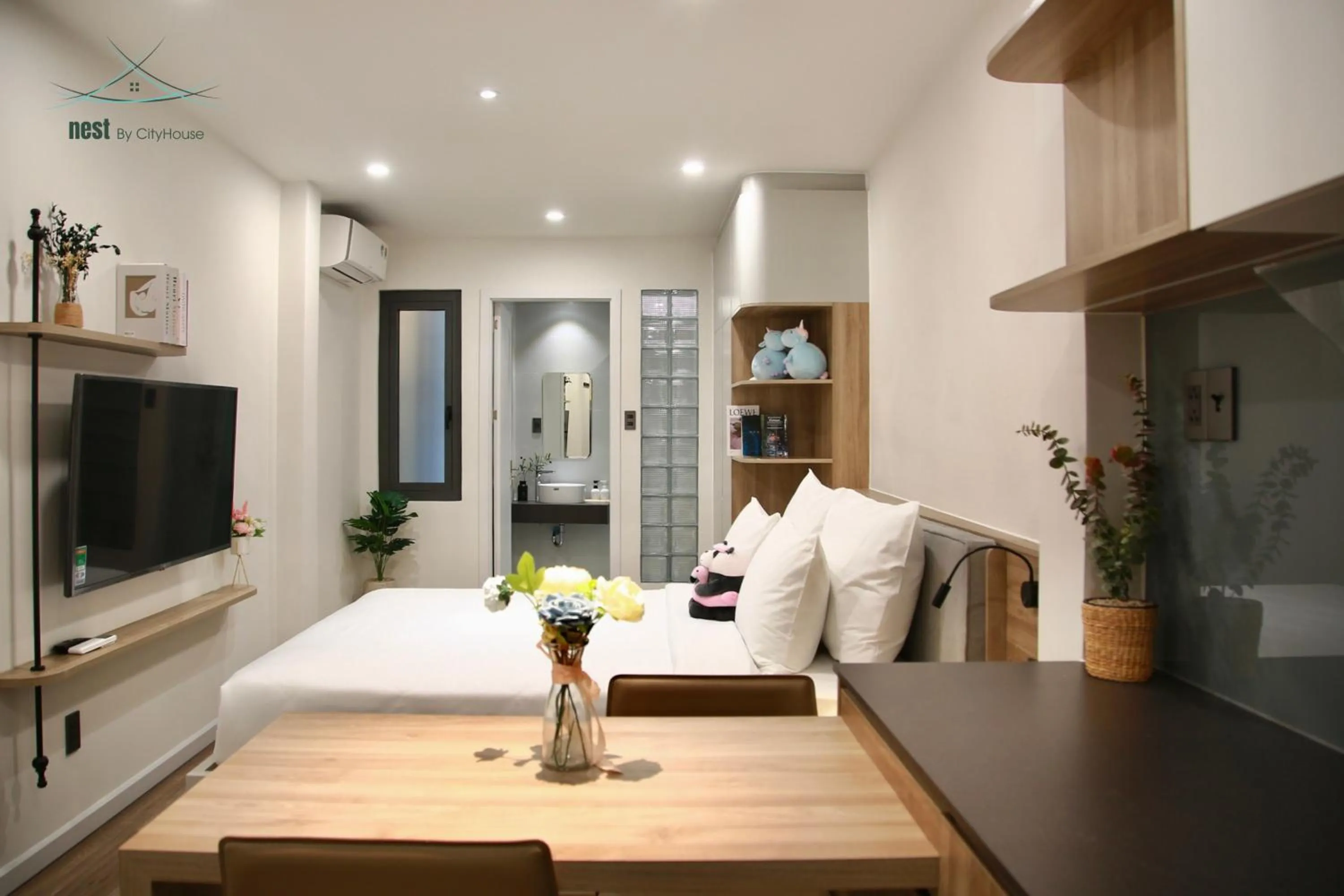 Bed in Cityhouse - Nest Minh Khai