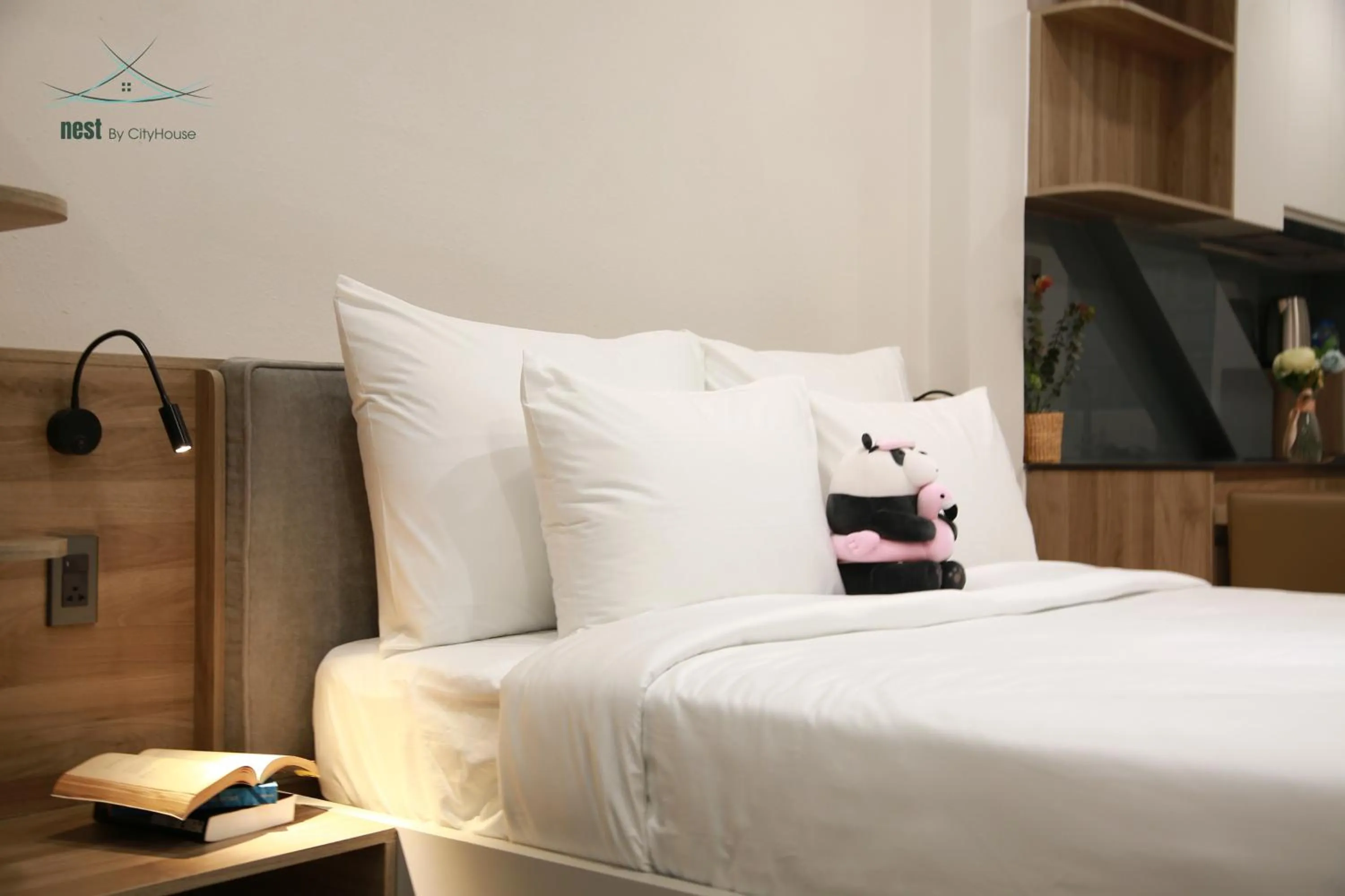 Bed in Cityhouse - Nest Minh Khai