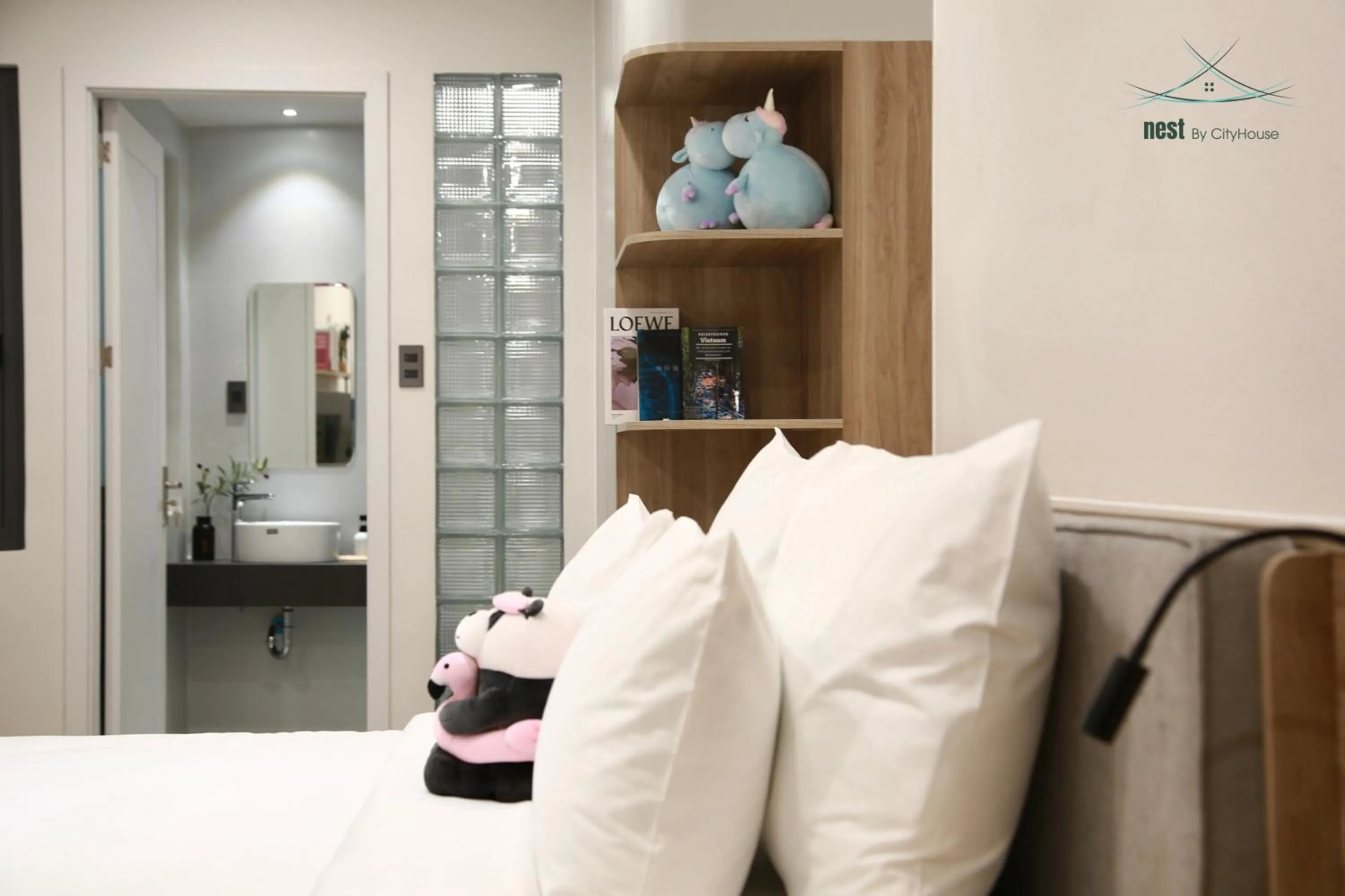 Bed in Cityhouse - Nest Minh Khai