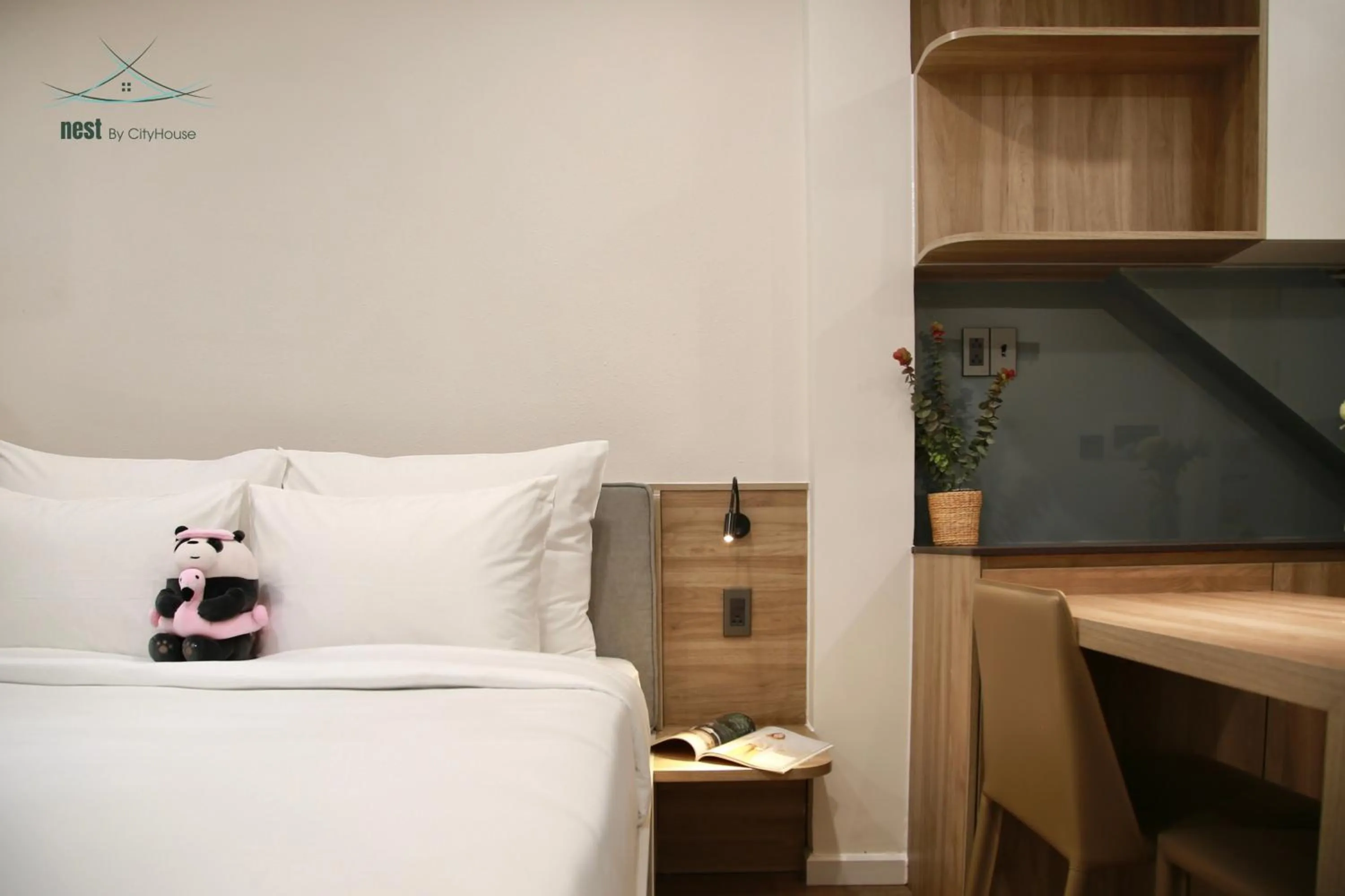 Bed in Cityhouse - Nest Minh Khai