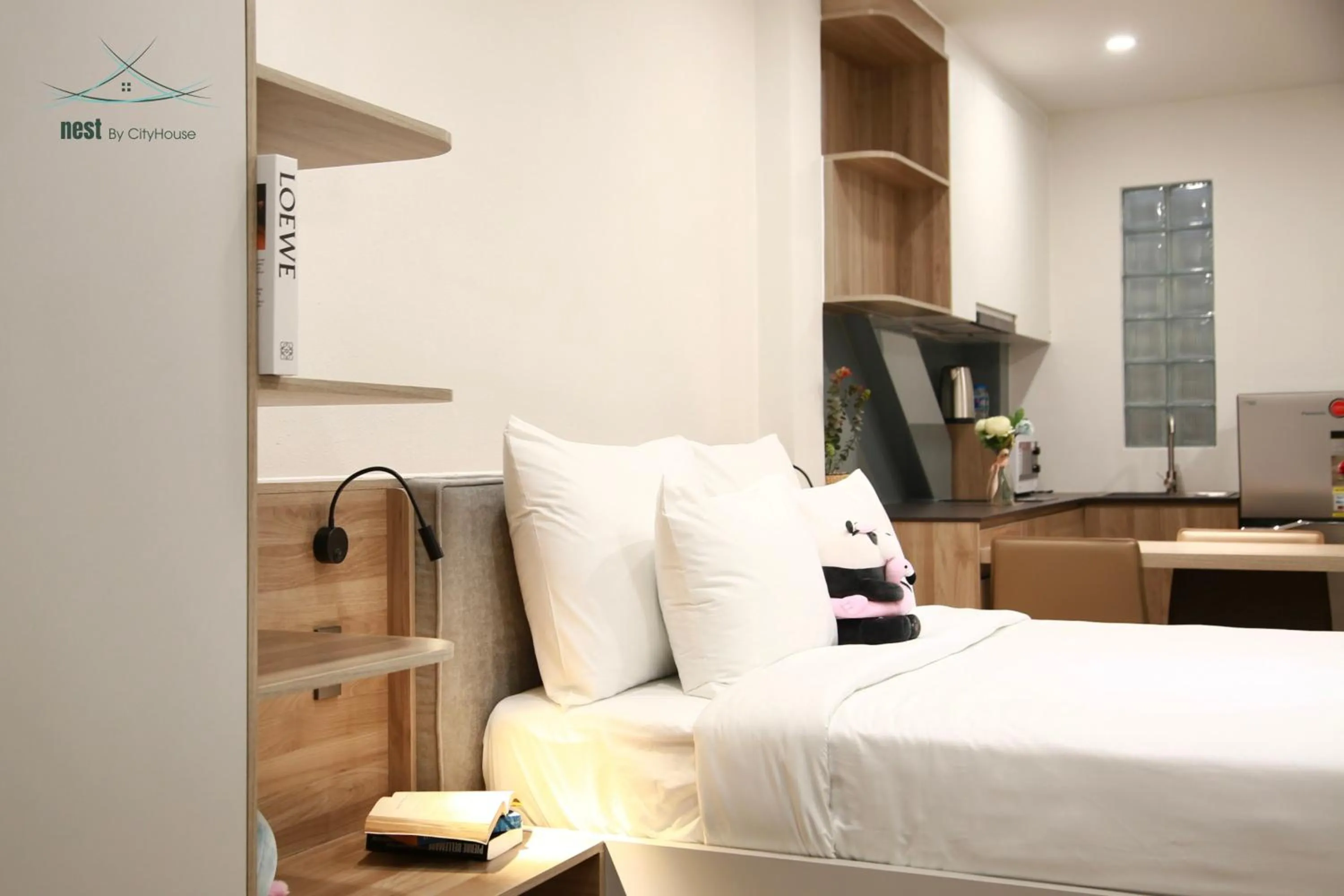 Bed in Cityhouse - Nest Minh Khai