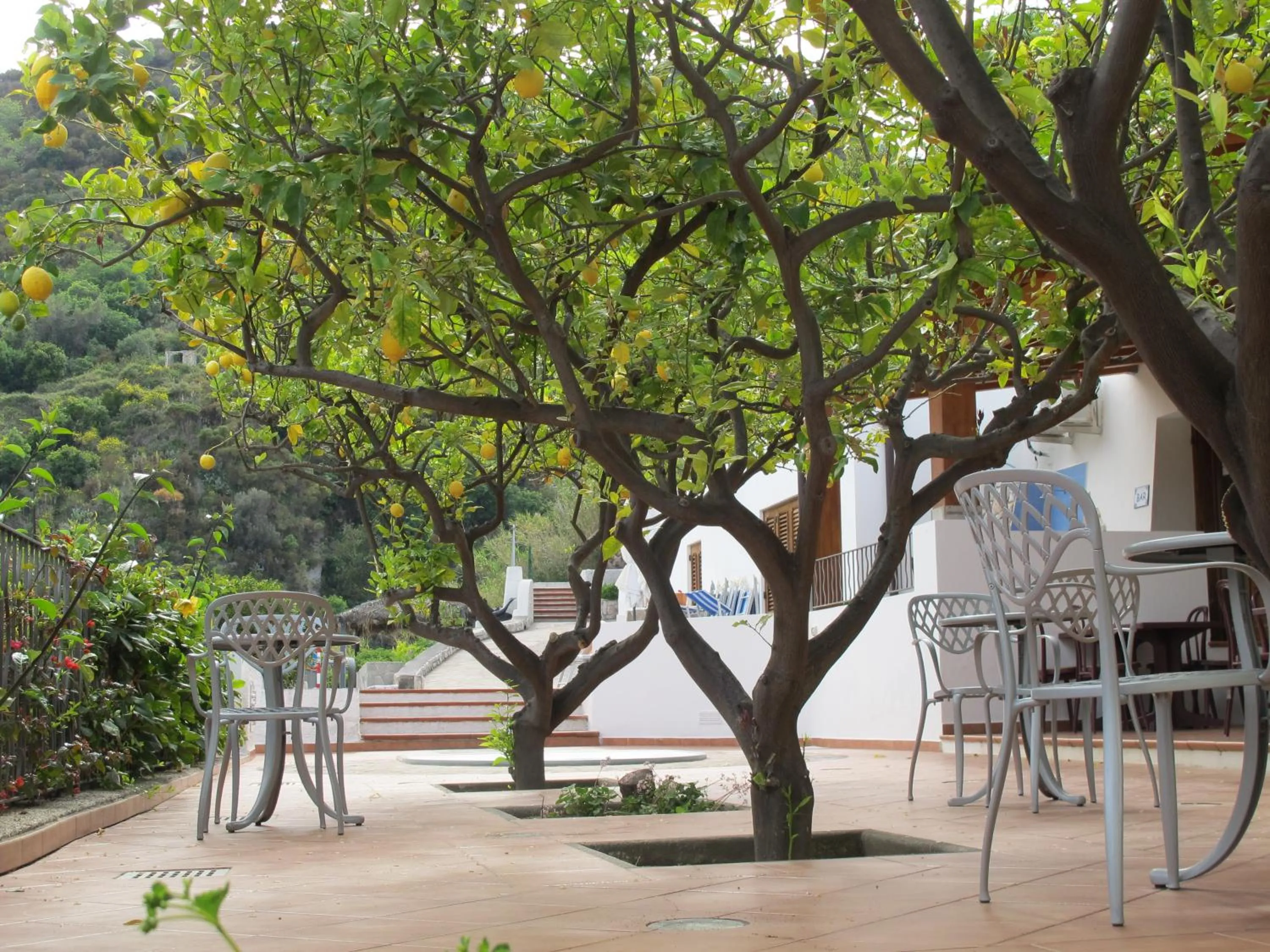Patio in Hotel Residence La Villetta