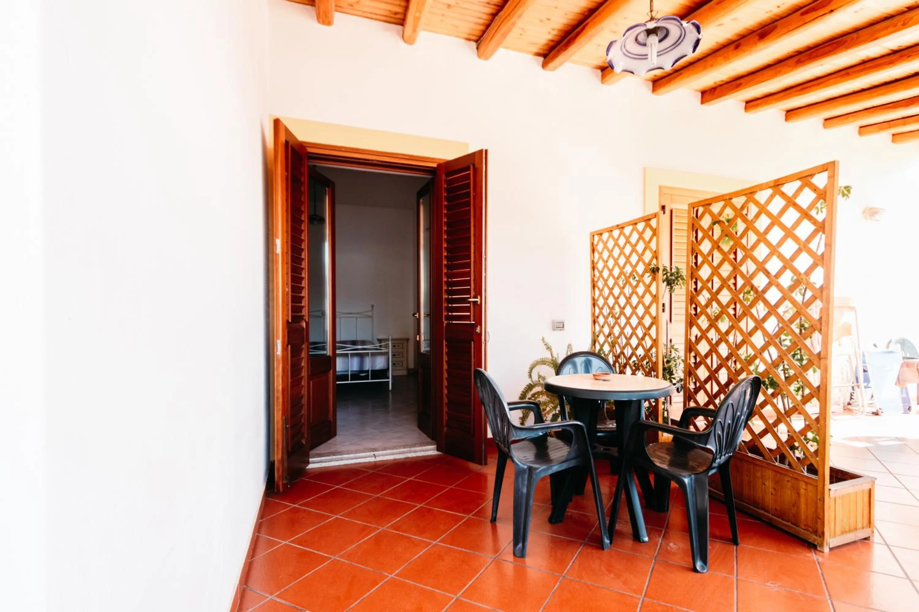 Patio in Hotel Residence La Villetta