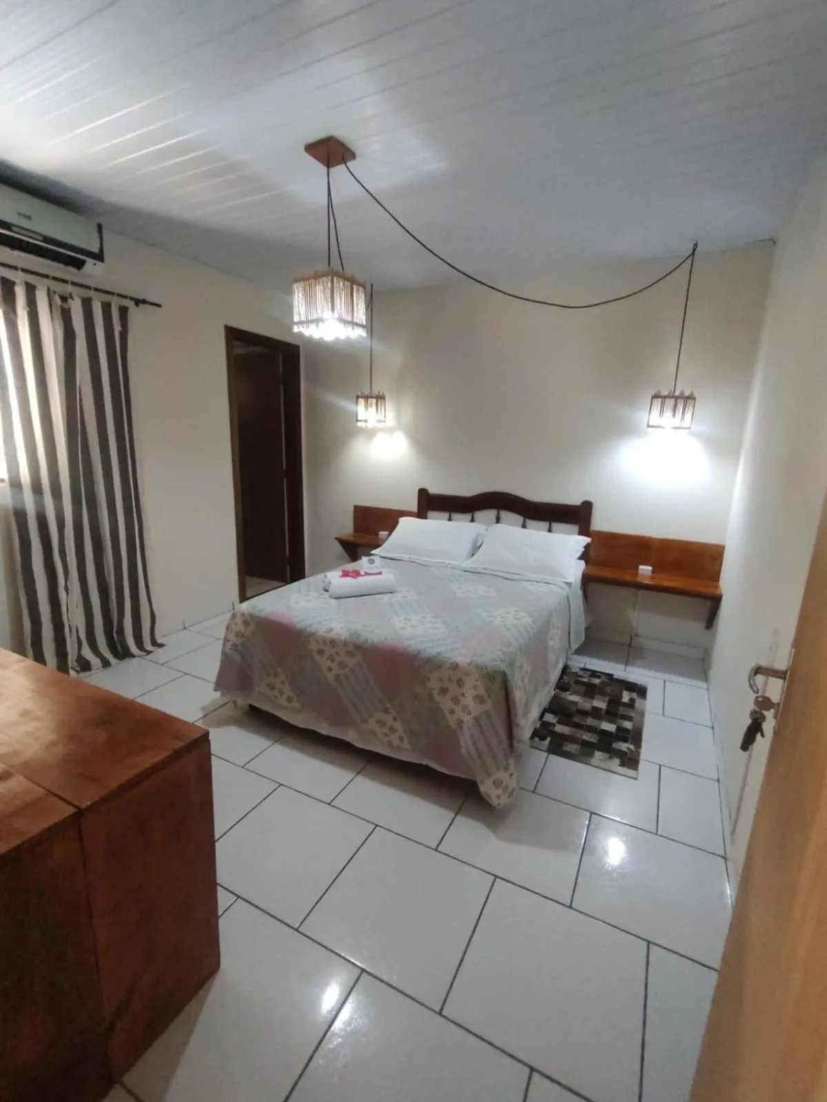 Bed in Pousada Mar e Sol