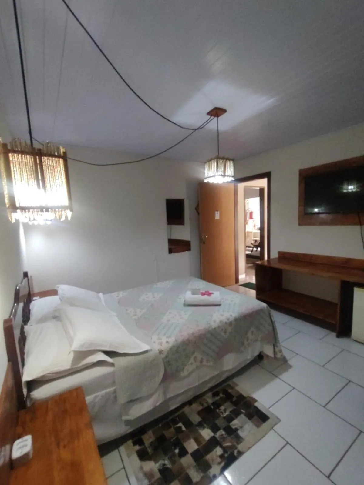 Bed in Pousada Mar e Sol