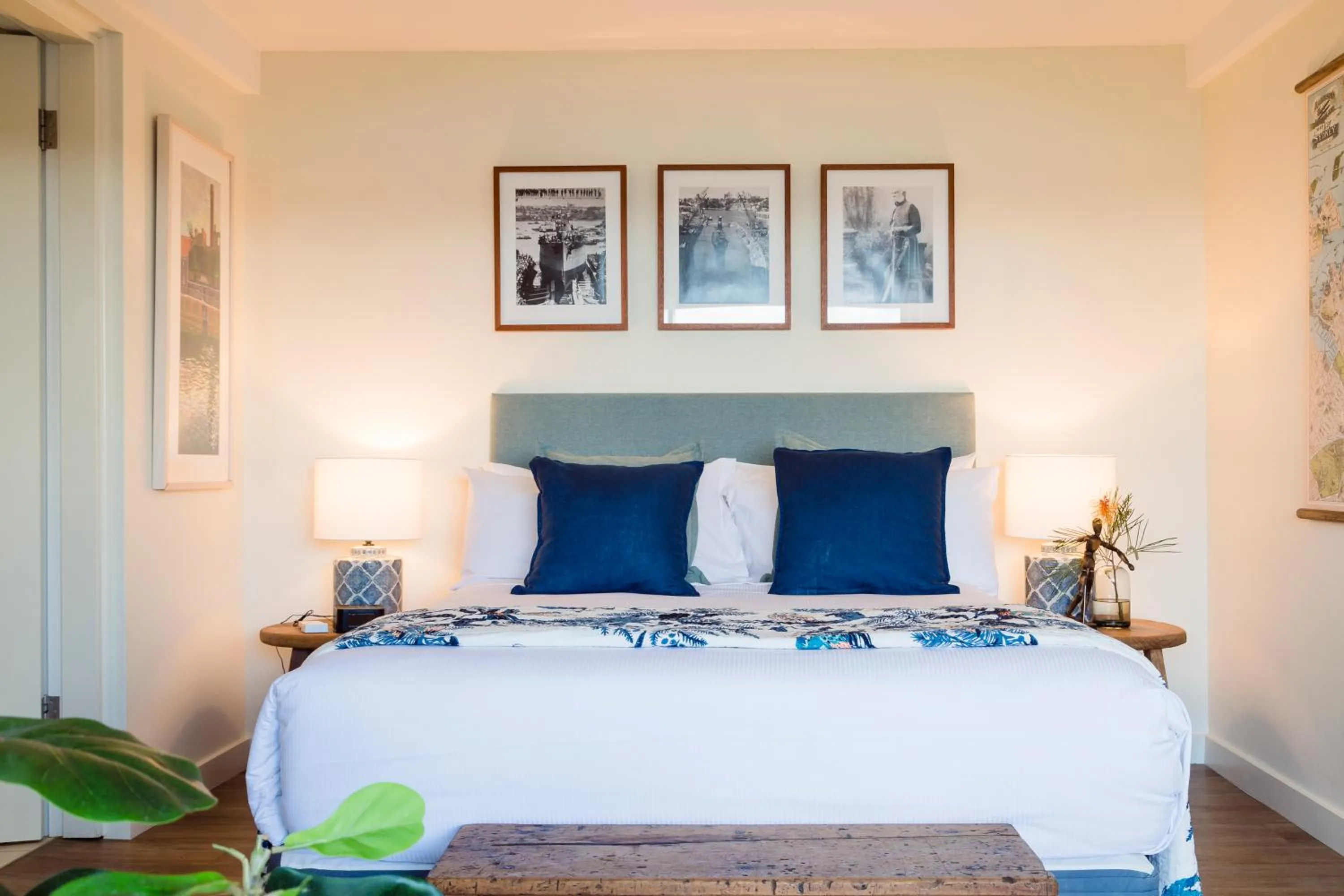 Bed in Cockatoo Island Accommodation