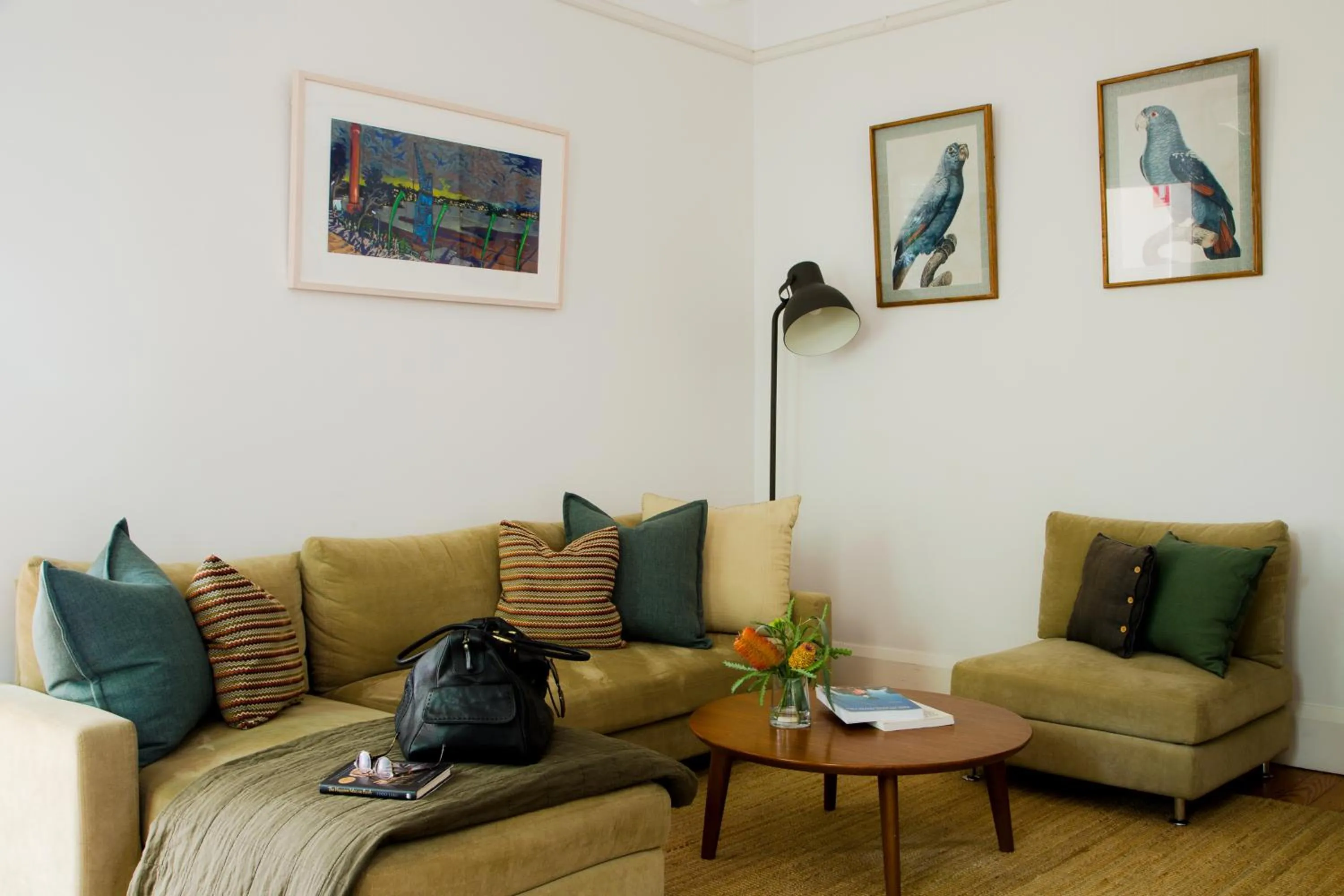Living room in Cockatoo Island Accommodation
