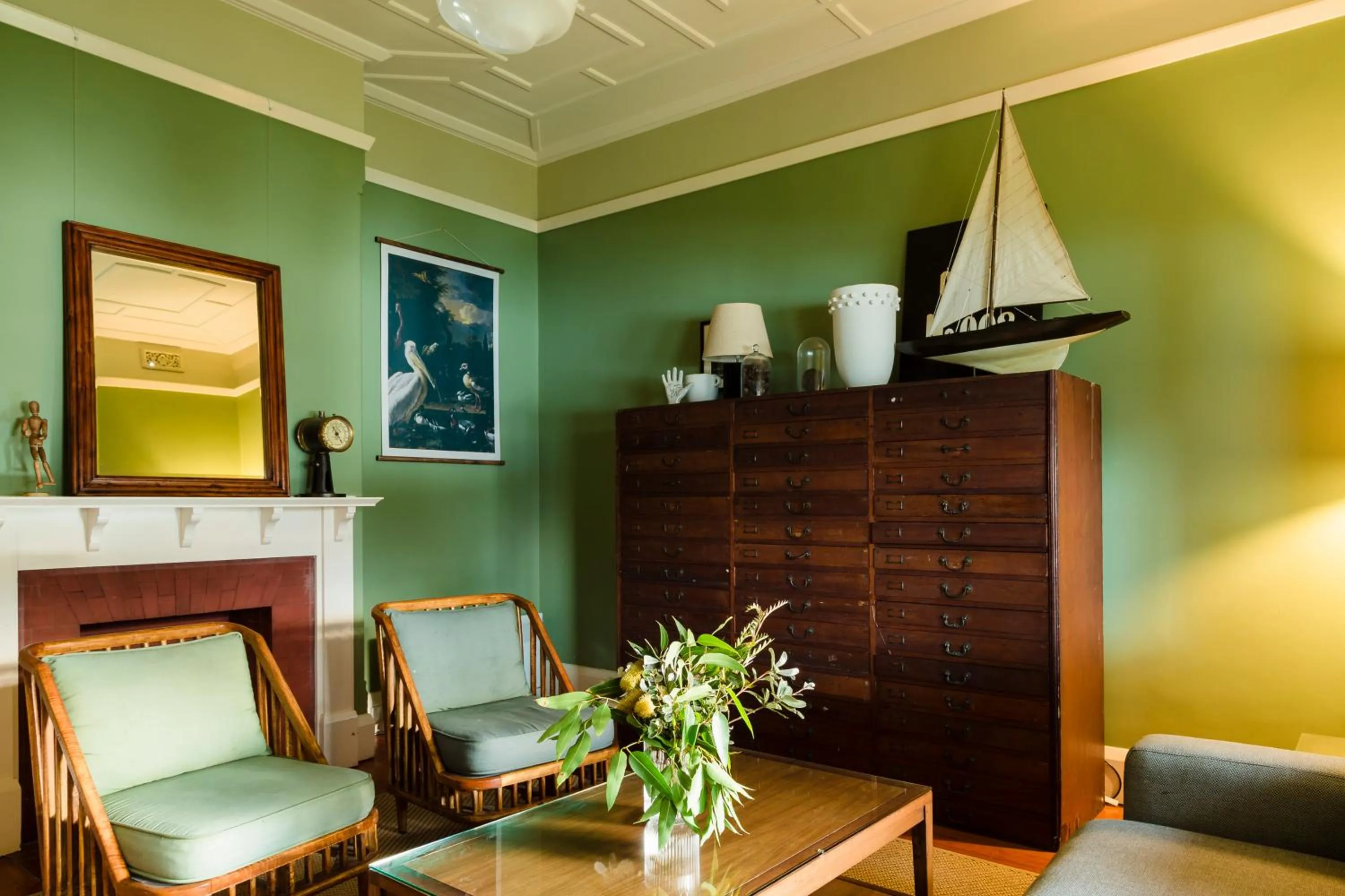 Living room in Cockatoo Island Accommodation