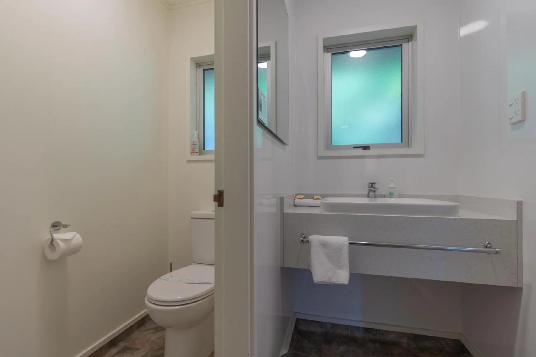 Toilet in Andorra Motel