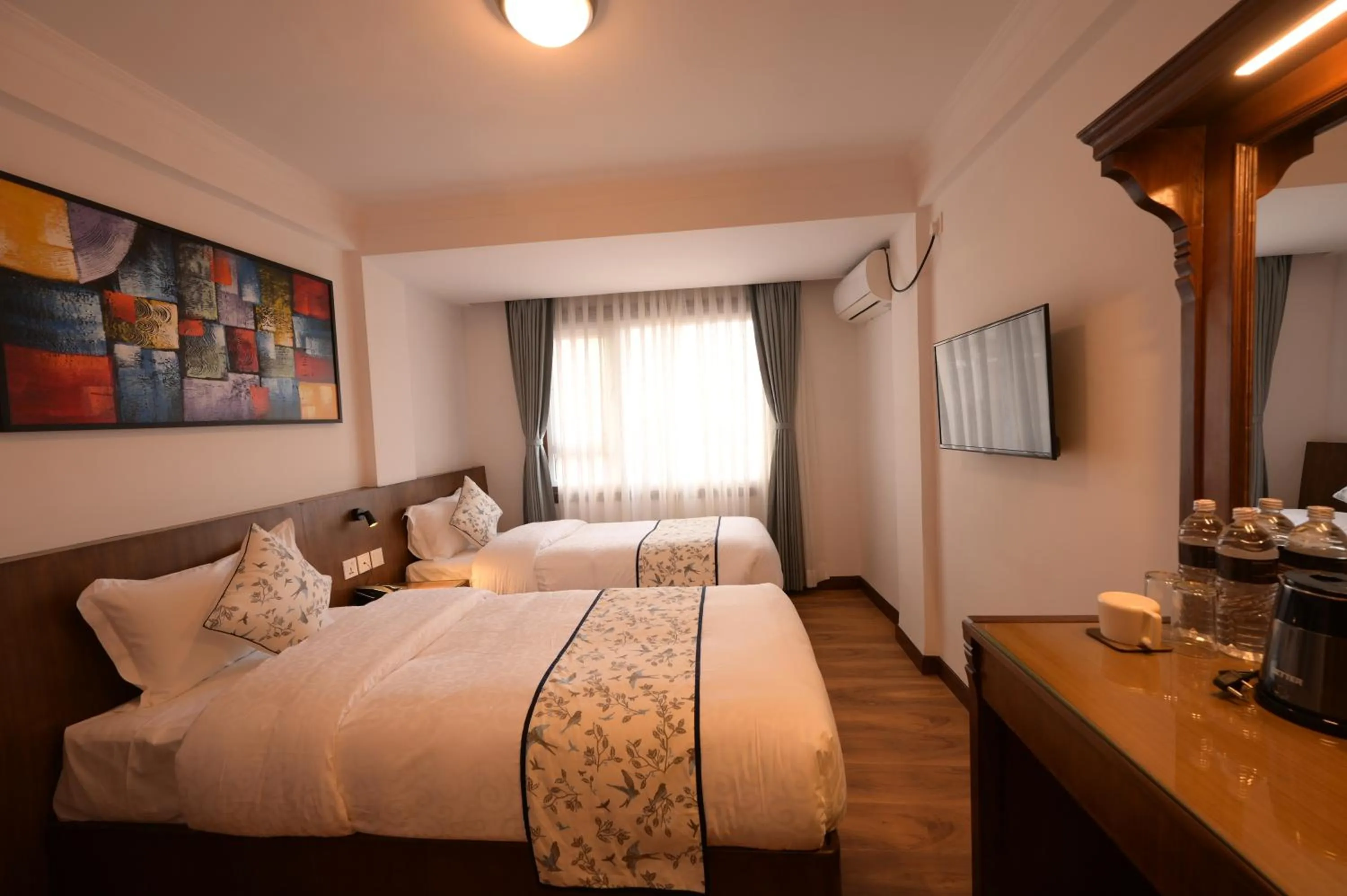 Bed in Gallery Park Hotel