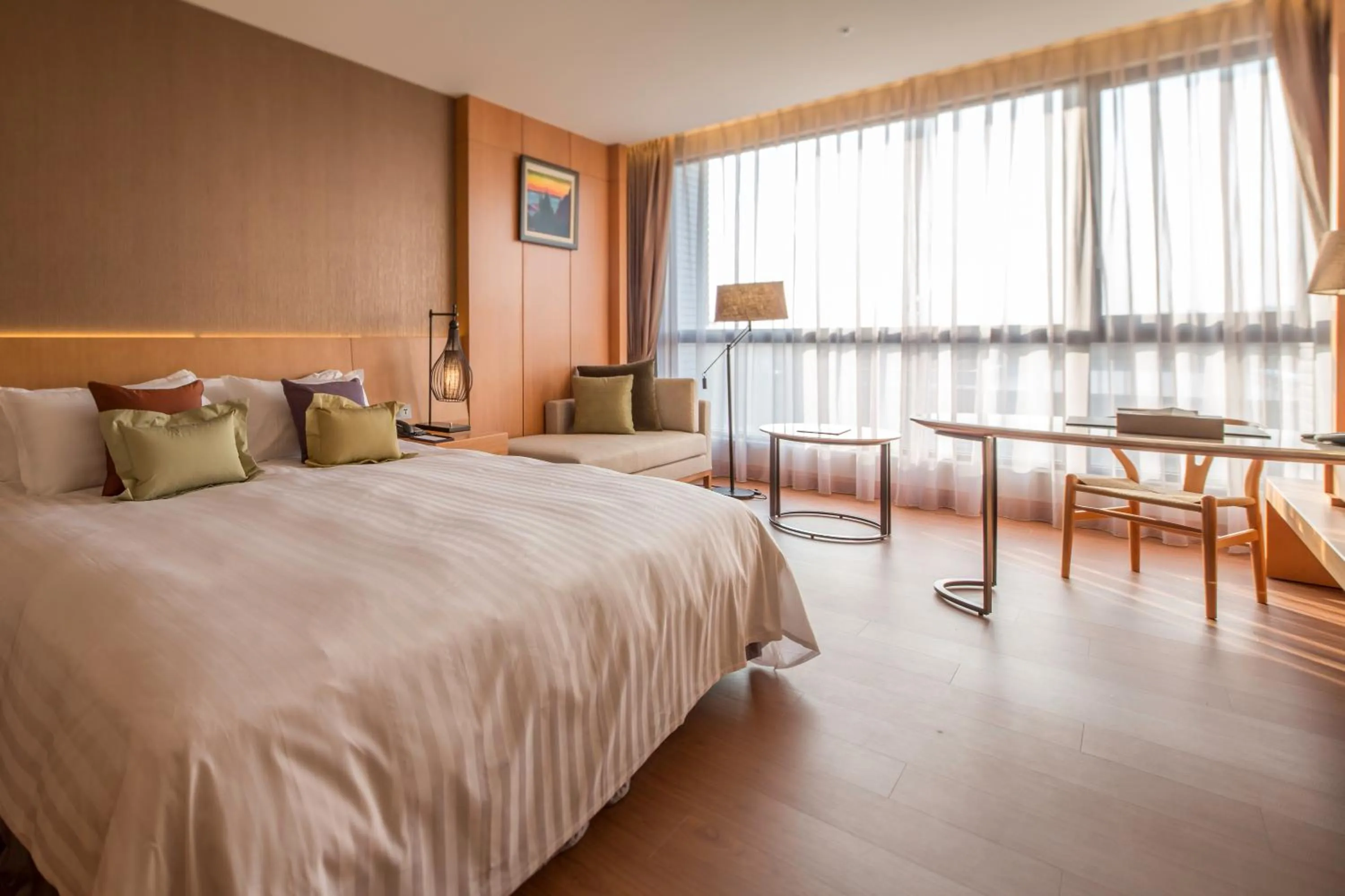 Bed in Golden Lake Hotel