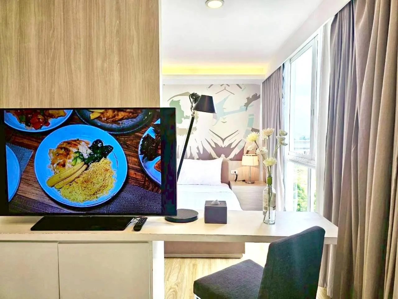 Bed in The Idle Hotel and Residence