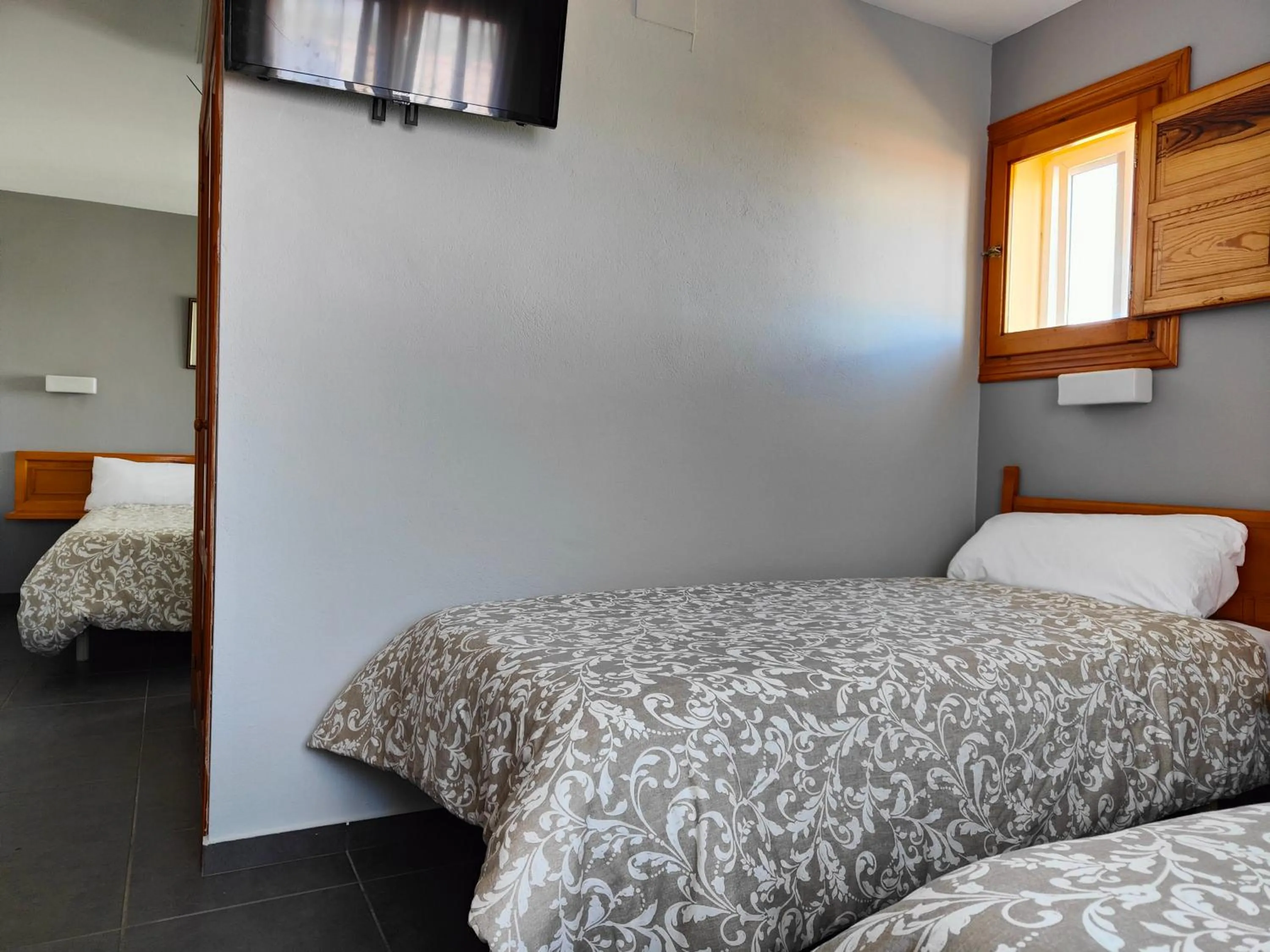 Bed in Hotel Puerta de Javalambre