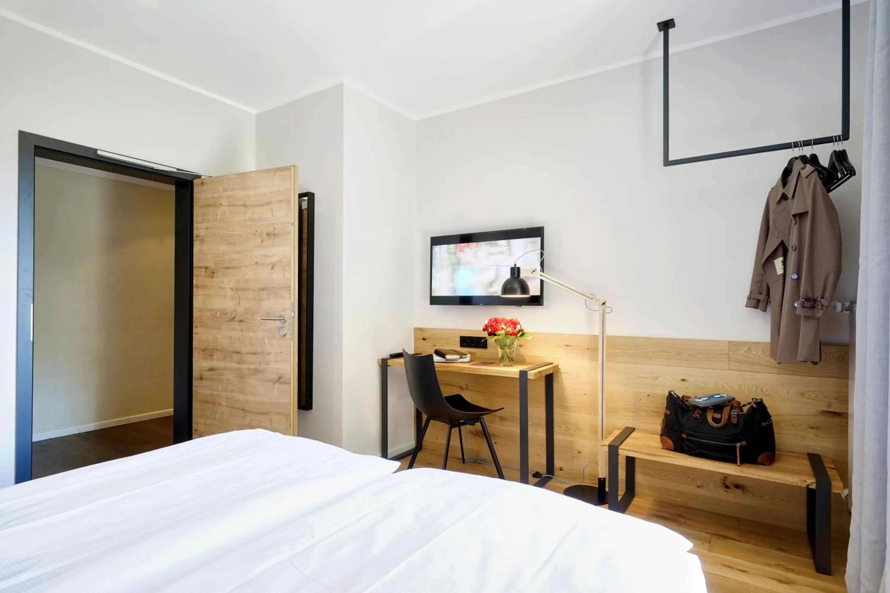 Bed in Gasthof Neuwirt Unterföhring