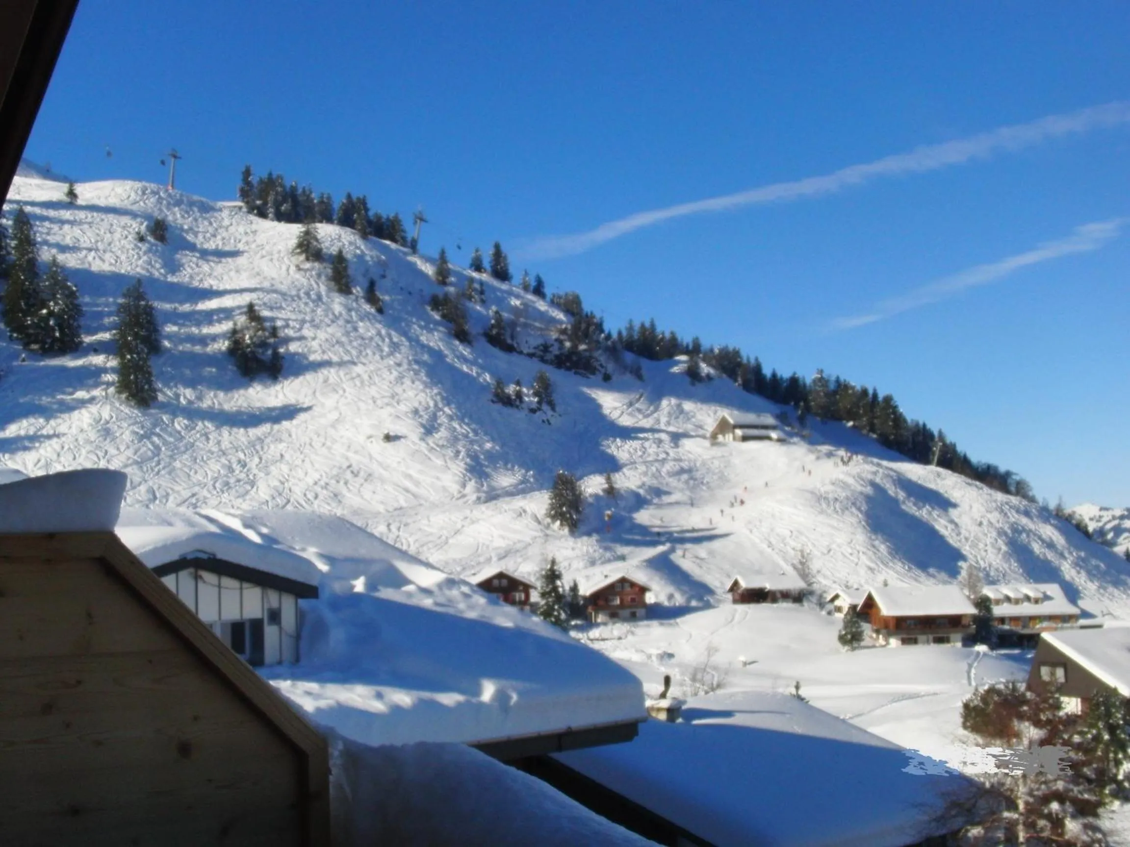 View (from property/room) in Caschu Alp Boutique Design Hotel Stoos - adults only