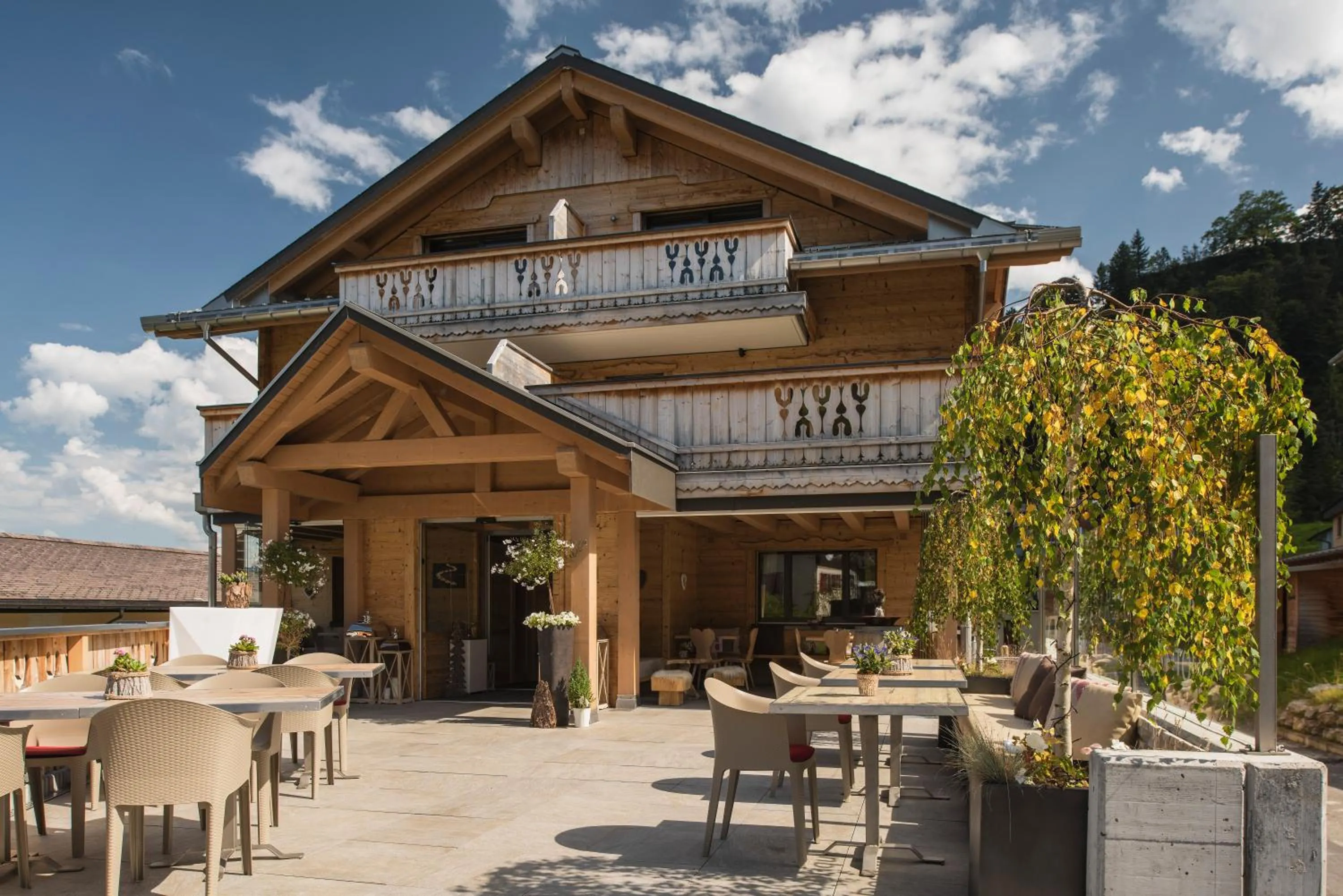 Property building in Caschu Alp Boutique Design Hotel Stoos - adults only