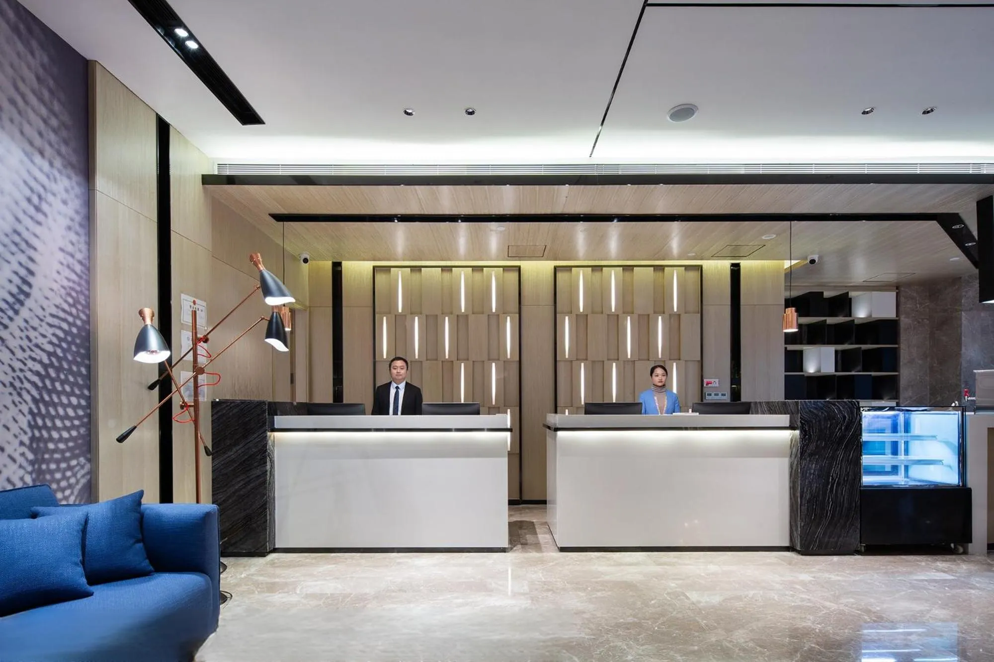 Seating area in Echarm Hotel Changsha Huangxing Avenue Airport Store