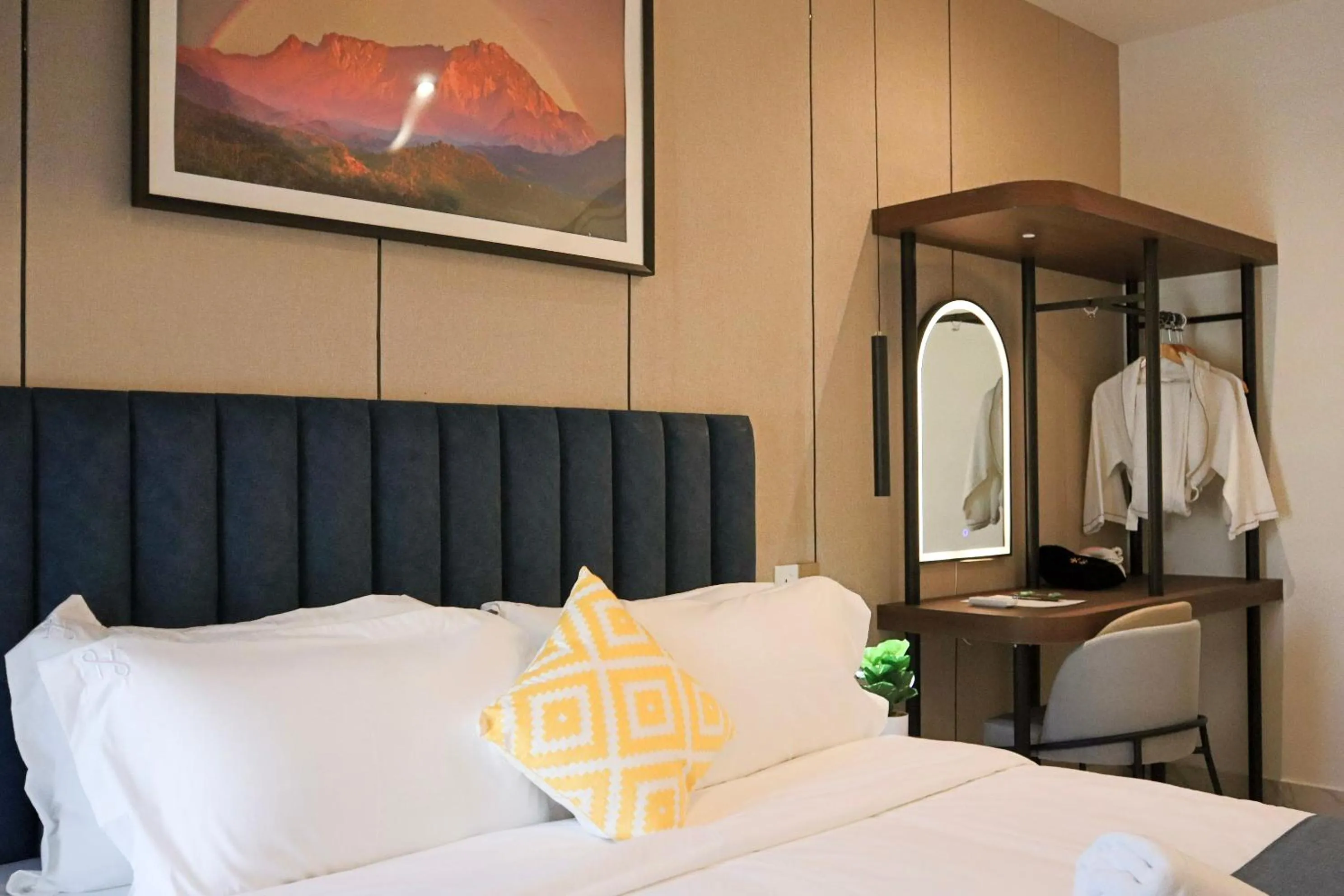 Bed in The SIGAR Hotel at Sutera Bay