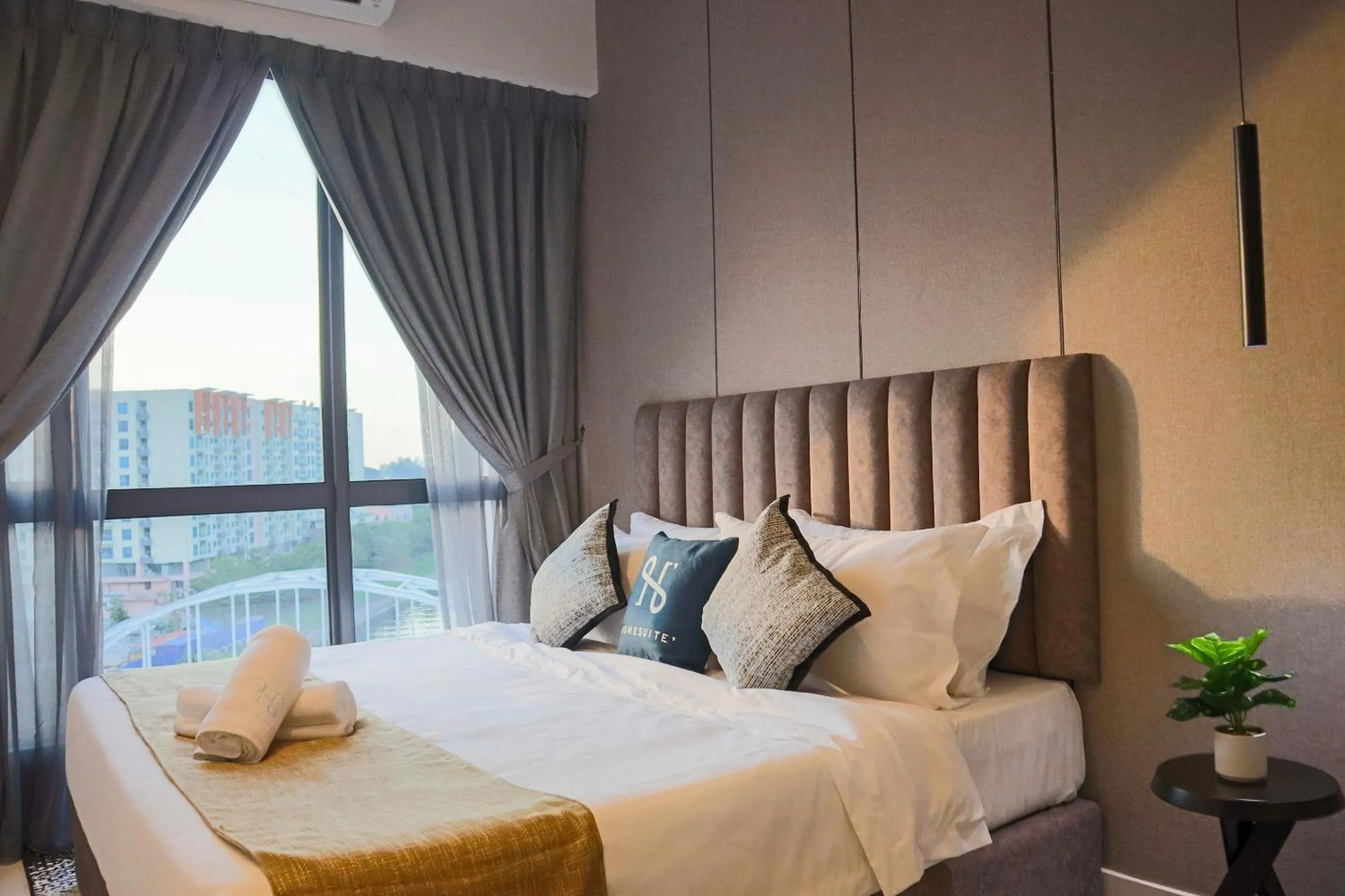 Bed in The SIGAR Hotel at Sutera Bay