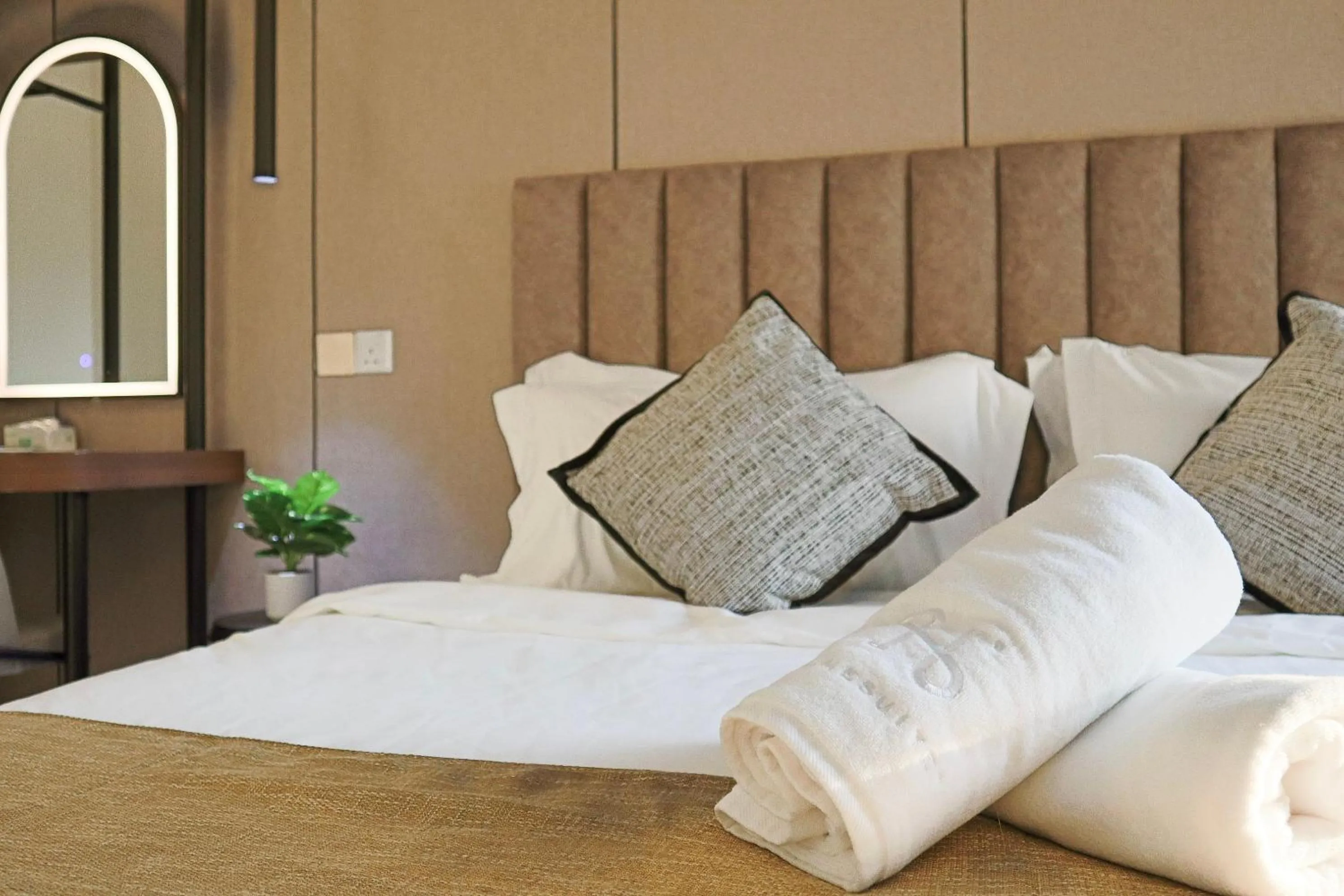 Bed in The SIGAR Hotel at Sutera Bay