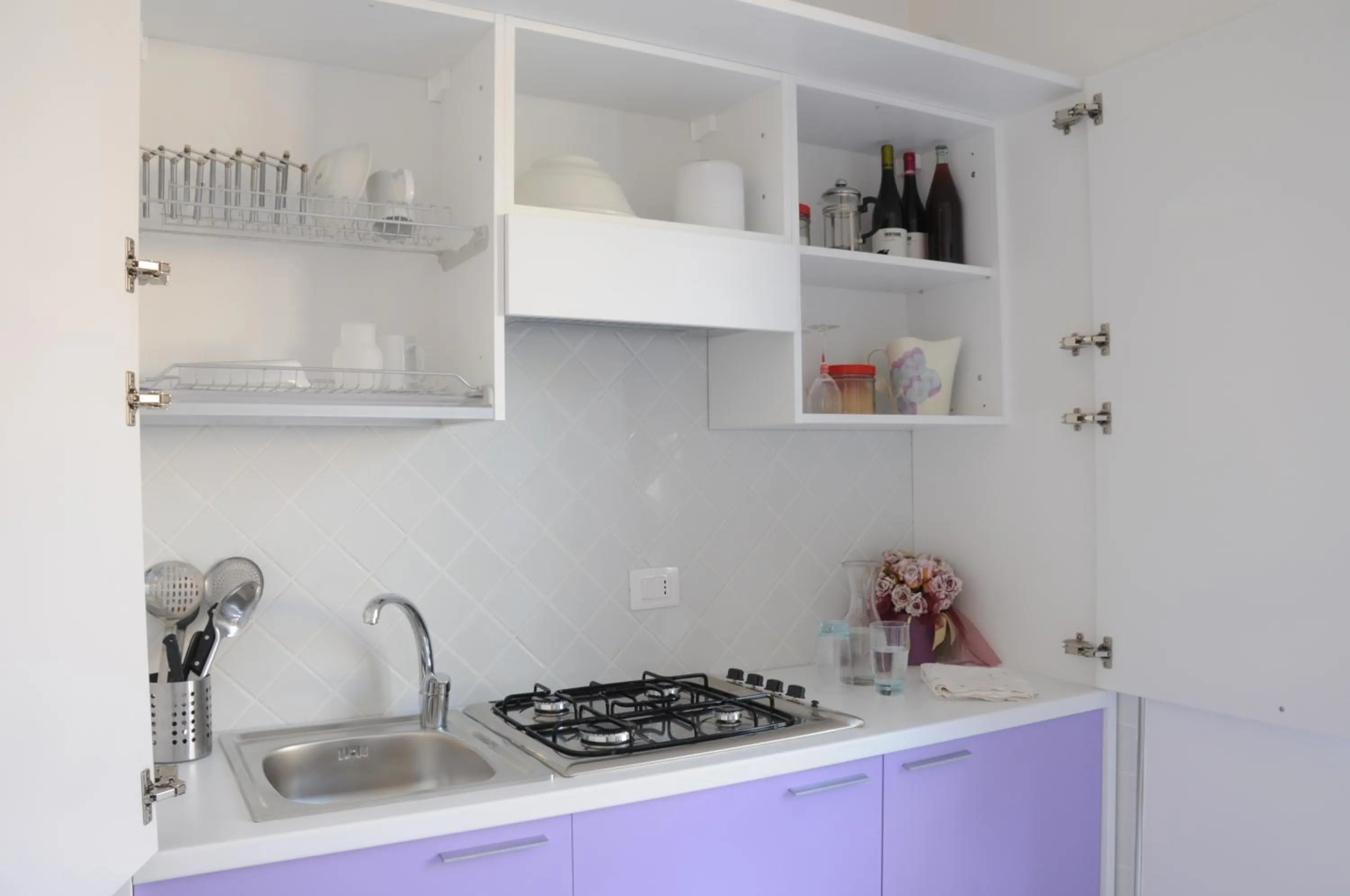 Kitchen or kitchenette in Settessenze Residence & Rooms