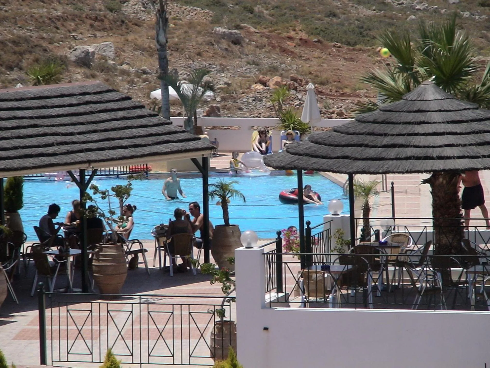 Swimming pool in 'Lindian Myth' Sea View Studios