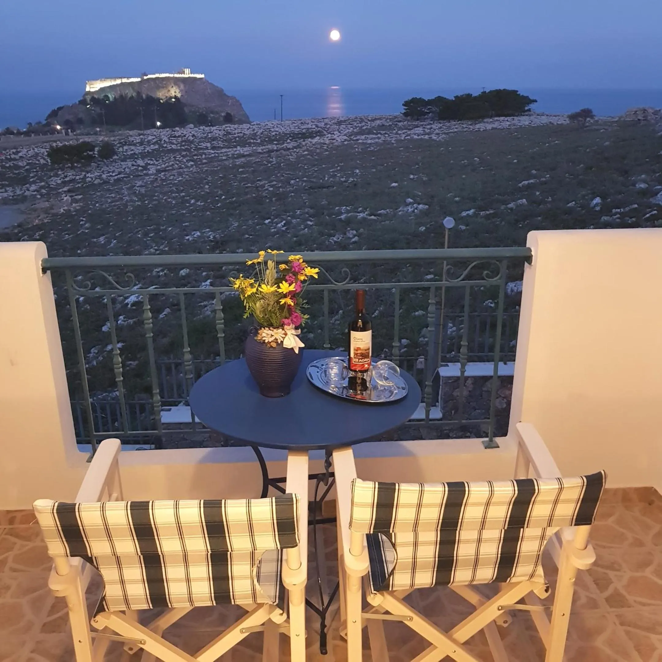 Balcony/Terrace in 'Lindian Myth' Sea View Studios