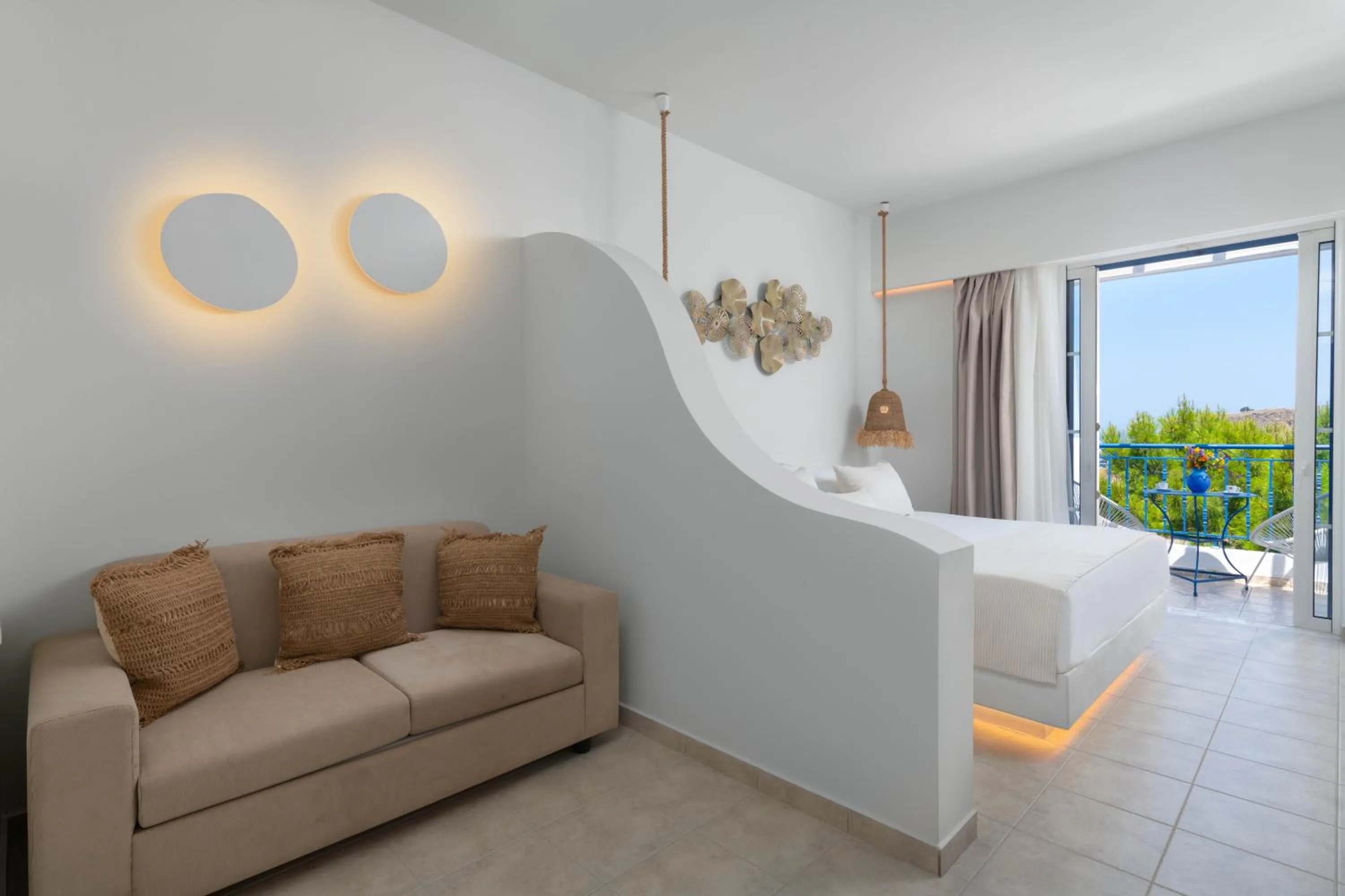 Photo of the whole room in 'Lindian Myth' Sea View Studios