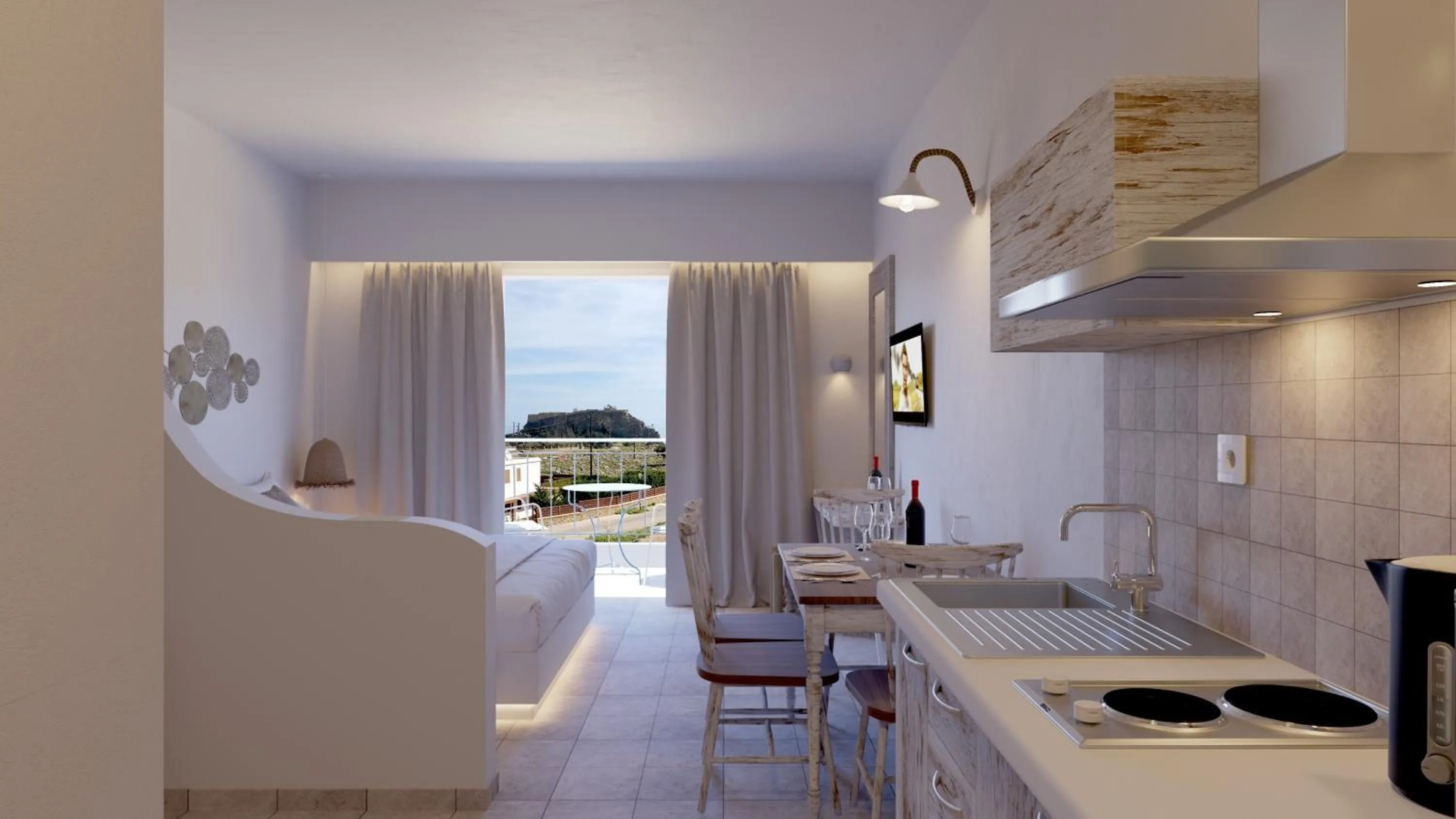 'Lindian Myth' Sea View Studios